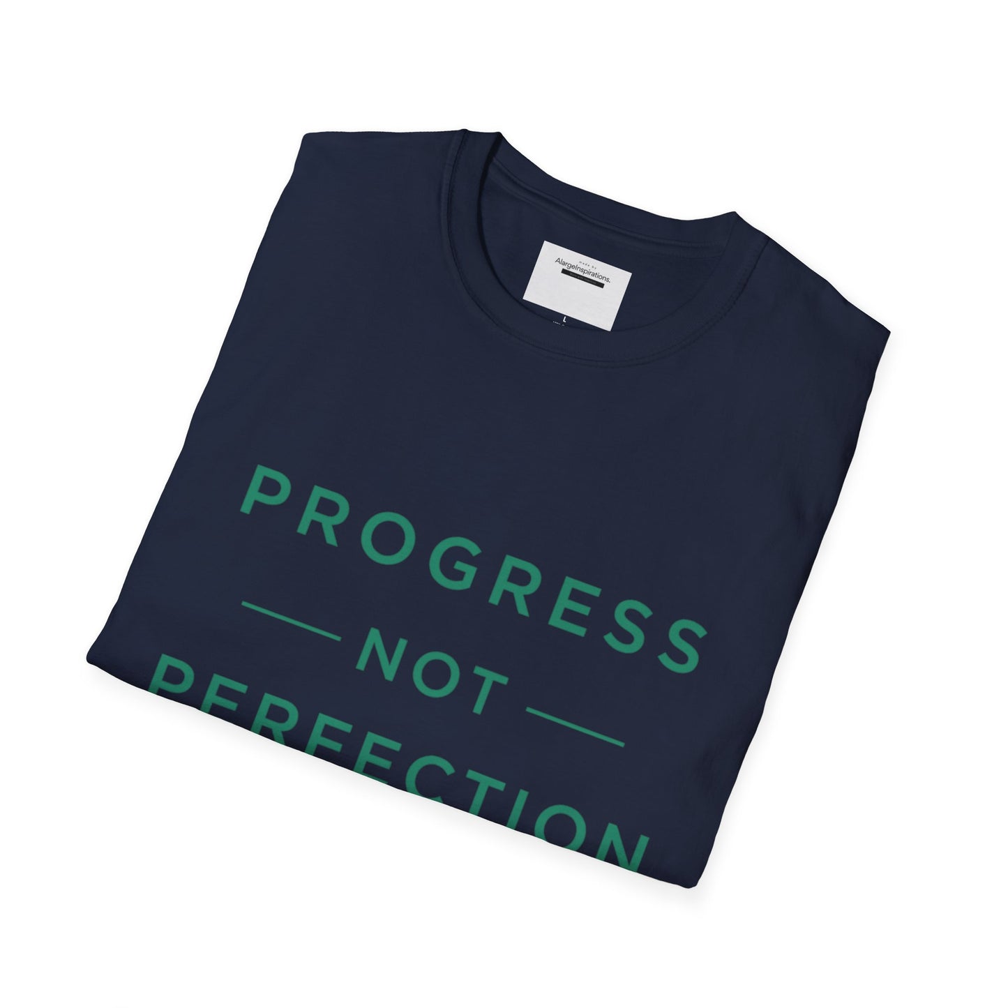 Progress Not Perfection T-Shirt | Sarcastic Motivational Tee | Anti Perfectionism Humor | Real Life Motivation Shirt |Relatable Quote Tee