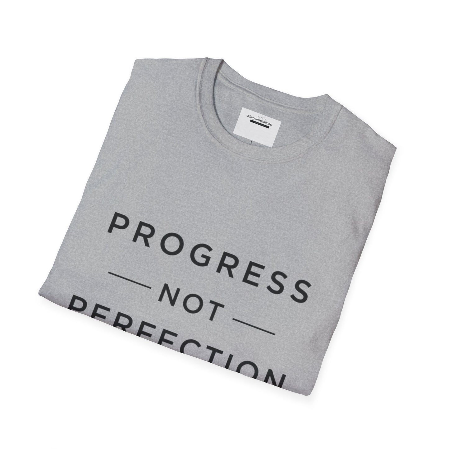 Progress Not Perfection T-Shirt | Sarcastic Motivational Tee | Anti Perfectionism Humor | Real Life Motivation Shirt |Relatable Quote Tee