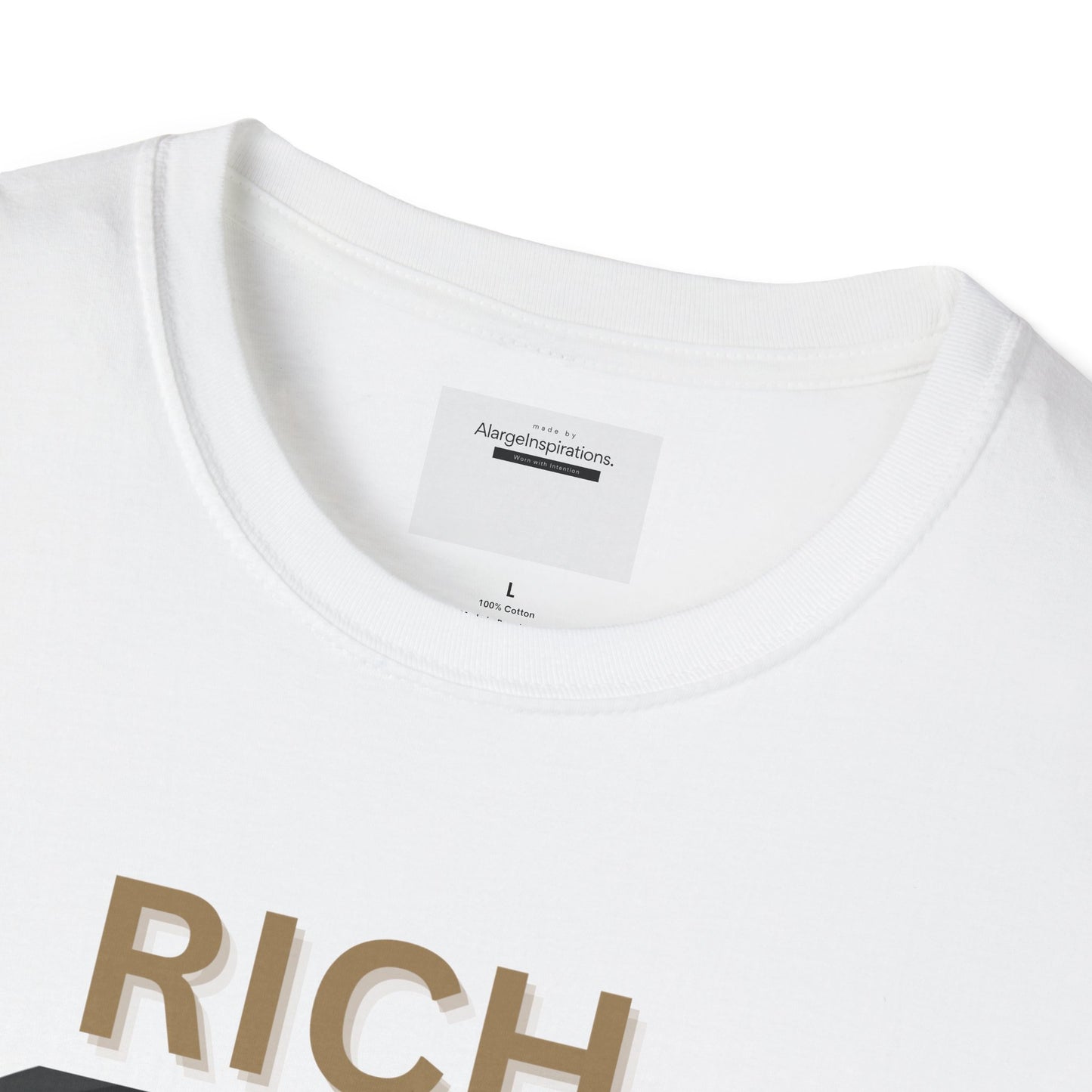 Rich Mindset Unisex T-Shirt | Daily Motivational Gift Apparel, Inspirational Shirt, Positive Gift for Christmas, Birthday, Thanksgiving,