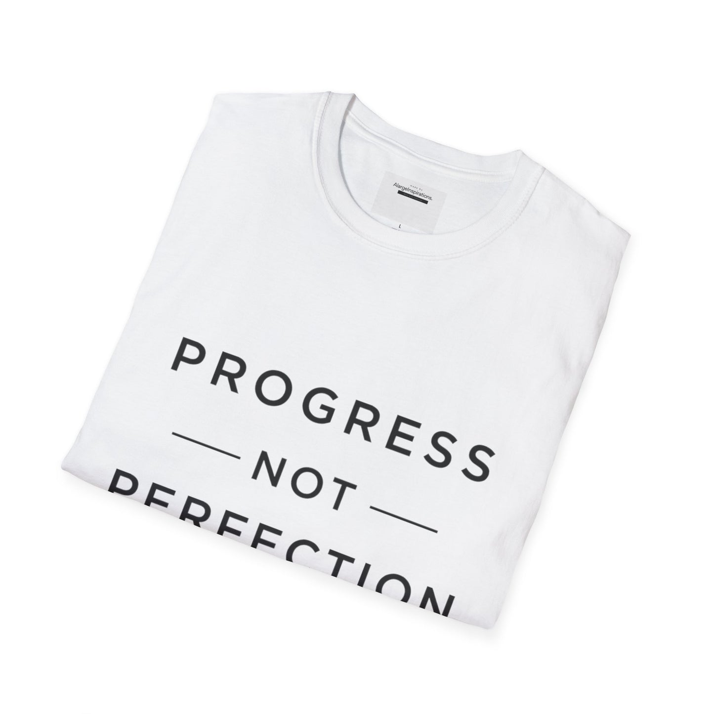 Progress Not Perfection T-Shirt | Sarcastic Motivational Tee | Anti Perfectionism Humor | Real Life Motivation Shirt |Relatable Quote Tee