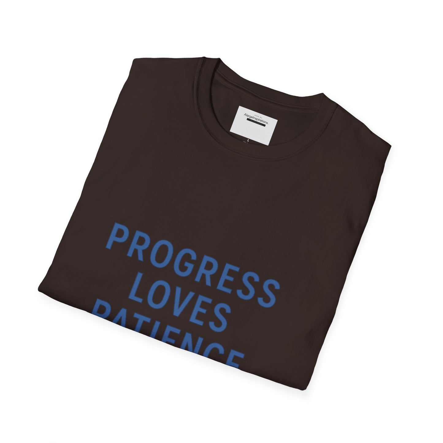 Progress Loves Patience Blueprint Timeline | Minimal Motivational Quote | Growth Mindset Wall Art | Planner & Engineer Inspiration
