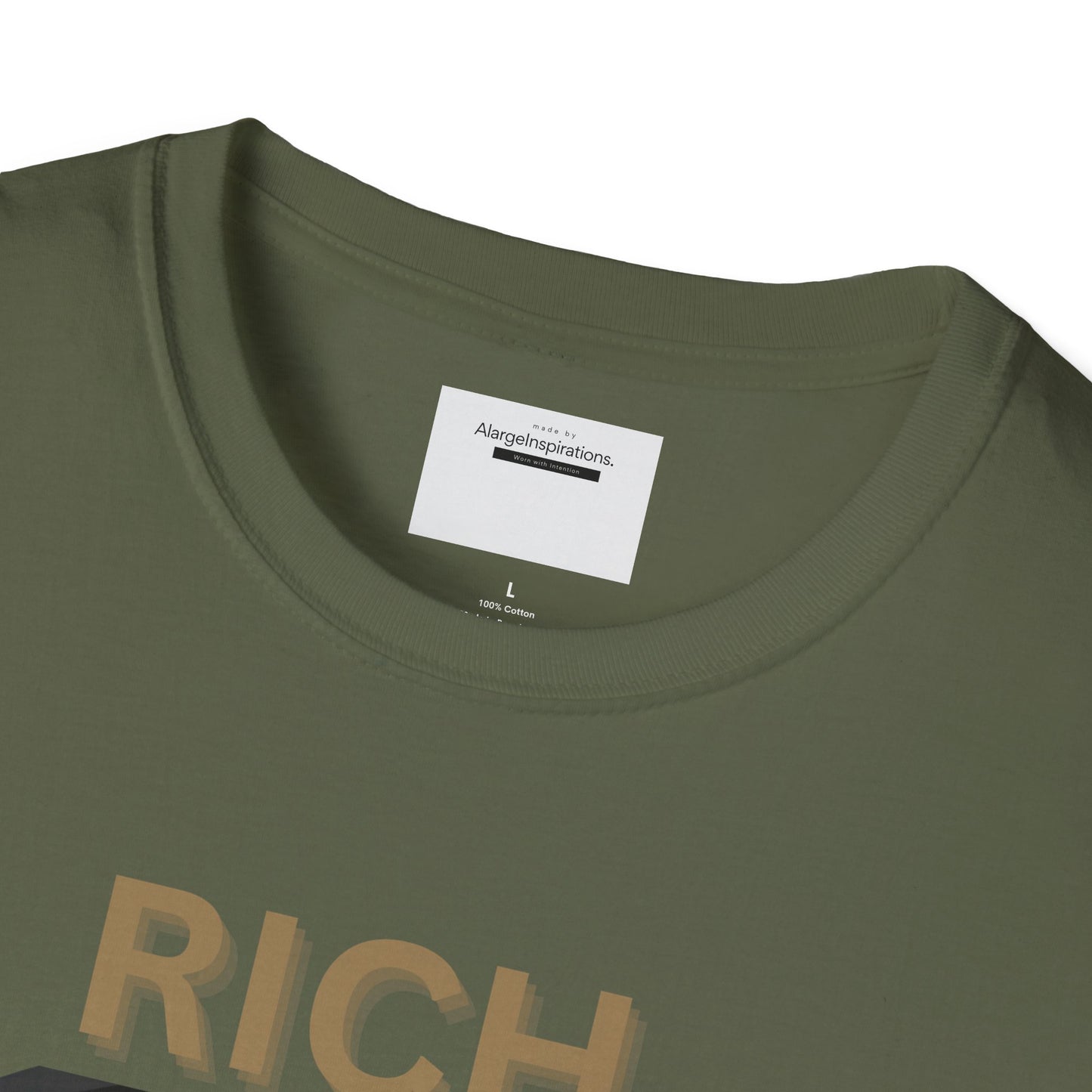 Rich Mindset Unisex T-Shirt | Daily Motivational Gift Apparel, Inspirational Shirt, Positive Gift for Christmas, Birthday, Thanksgiving,