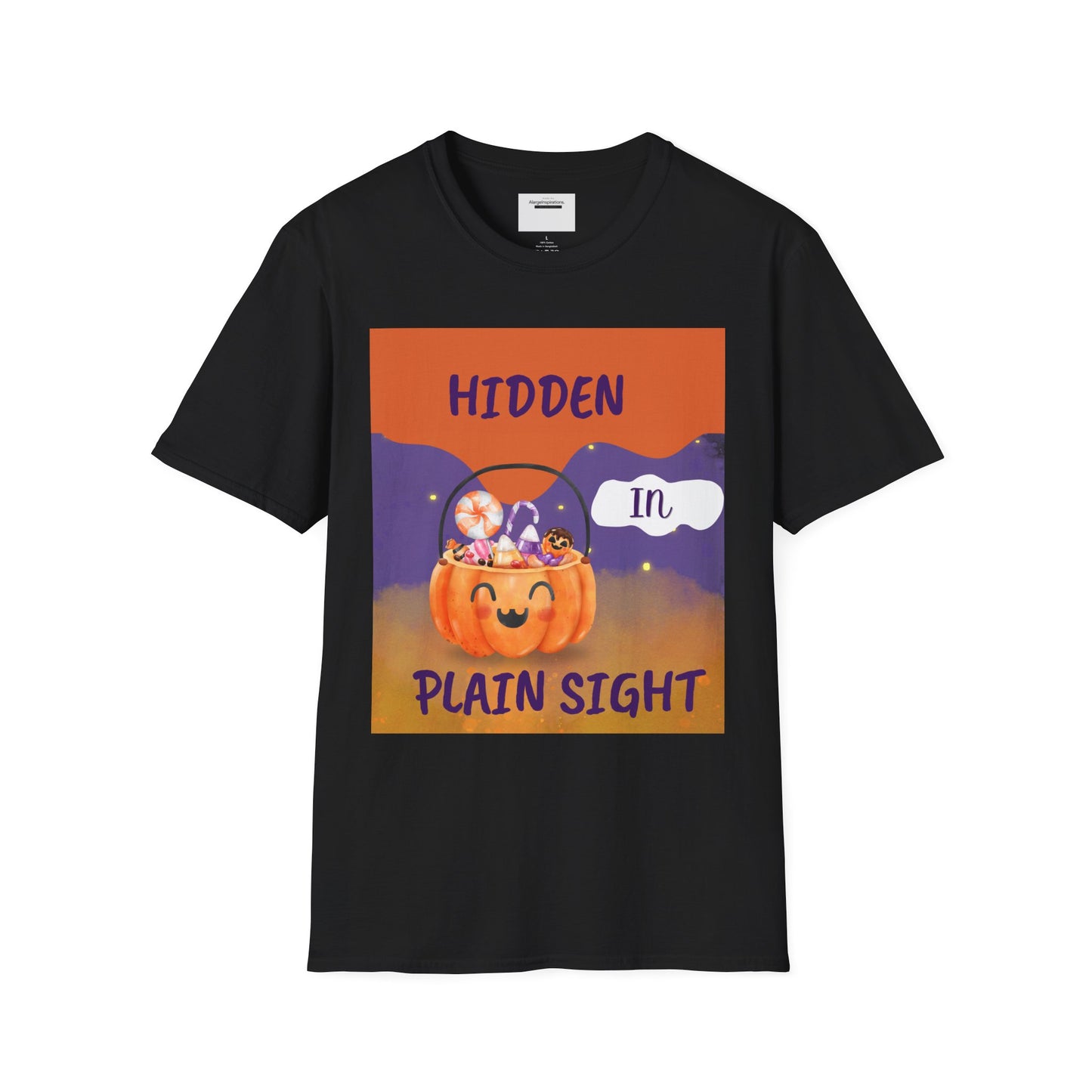 Halloween Pumpkin T-Shirt | Hidden in Plain Sight | Keep It Private T-Shirt for Fall, Keep It Private. Wear It Bold, Spooky Season,