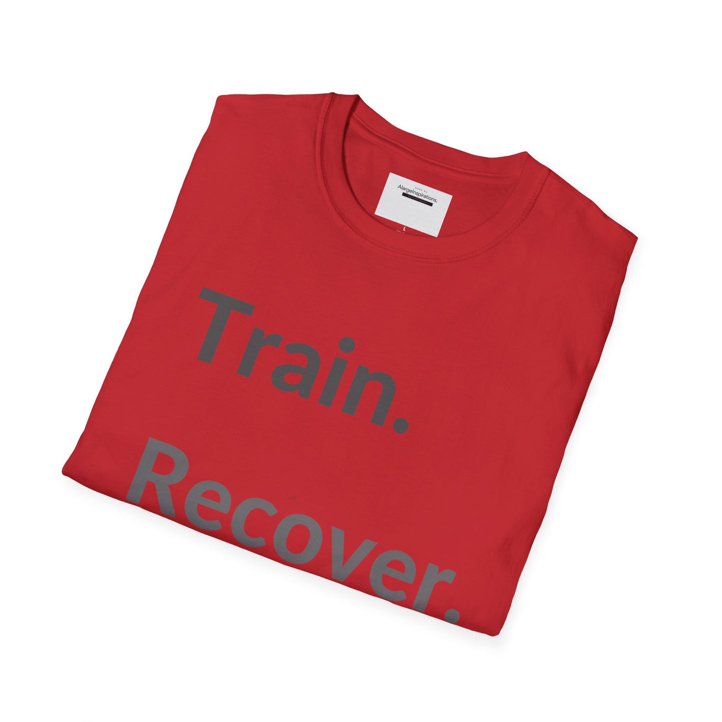 Train. Recover. Repeat. Shirt | Minimal Typography Gym T-Shirt | Mental Discipline Workout Tee | Fitness Motivation Apparel