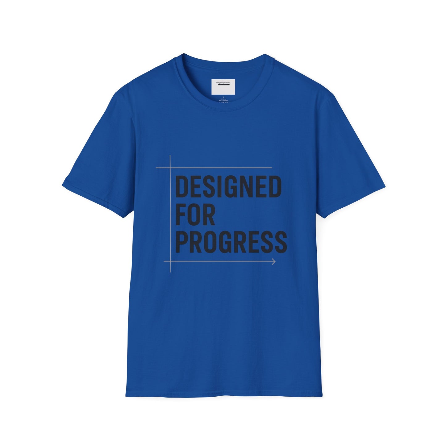 Designed for Progress Shirt , Blueprint Style Motivational Tee, Minimalist Technical Design, Engineer Designer Mindset, Growth QuoteShirt