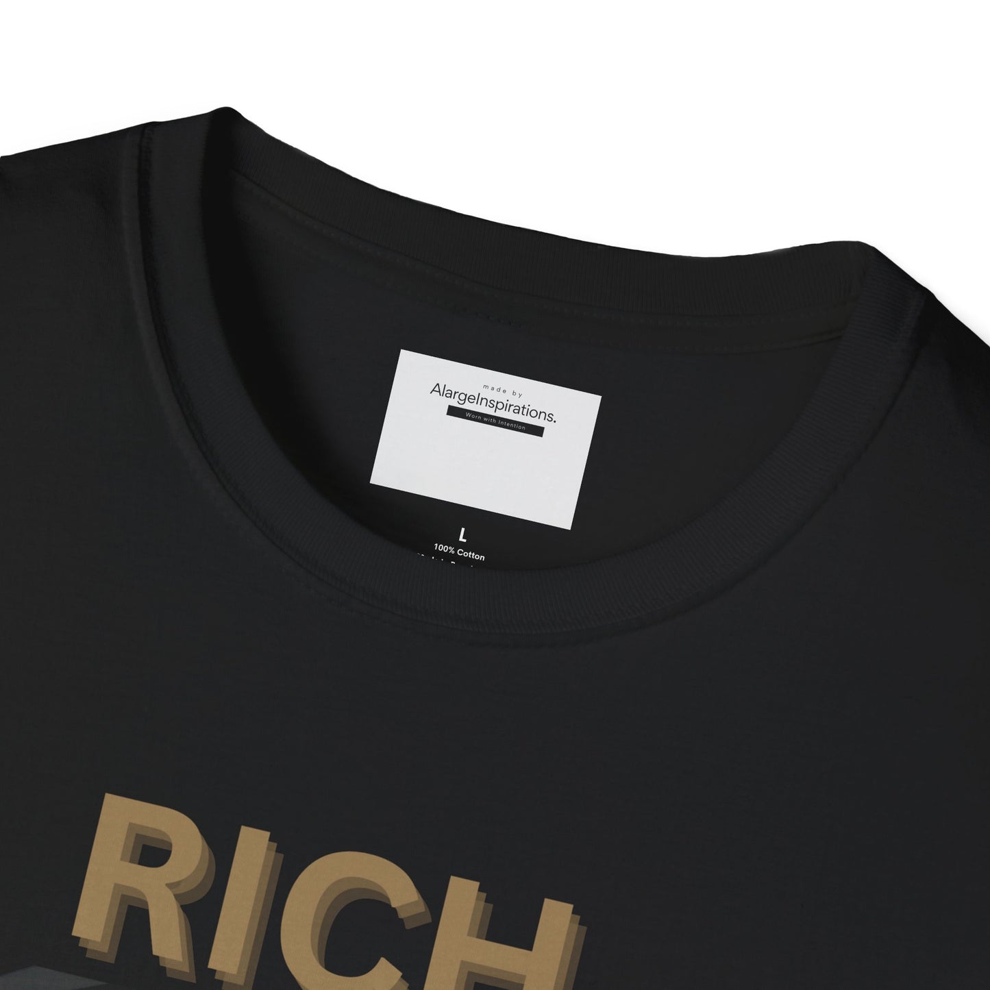 Rich Mindset Unisex T-Shirt | Daily Motivational Gift Apparel, Inspirational Shirt, Positive Gift for Christmas, Birthday, Thanksgiving,