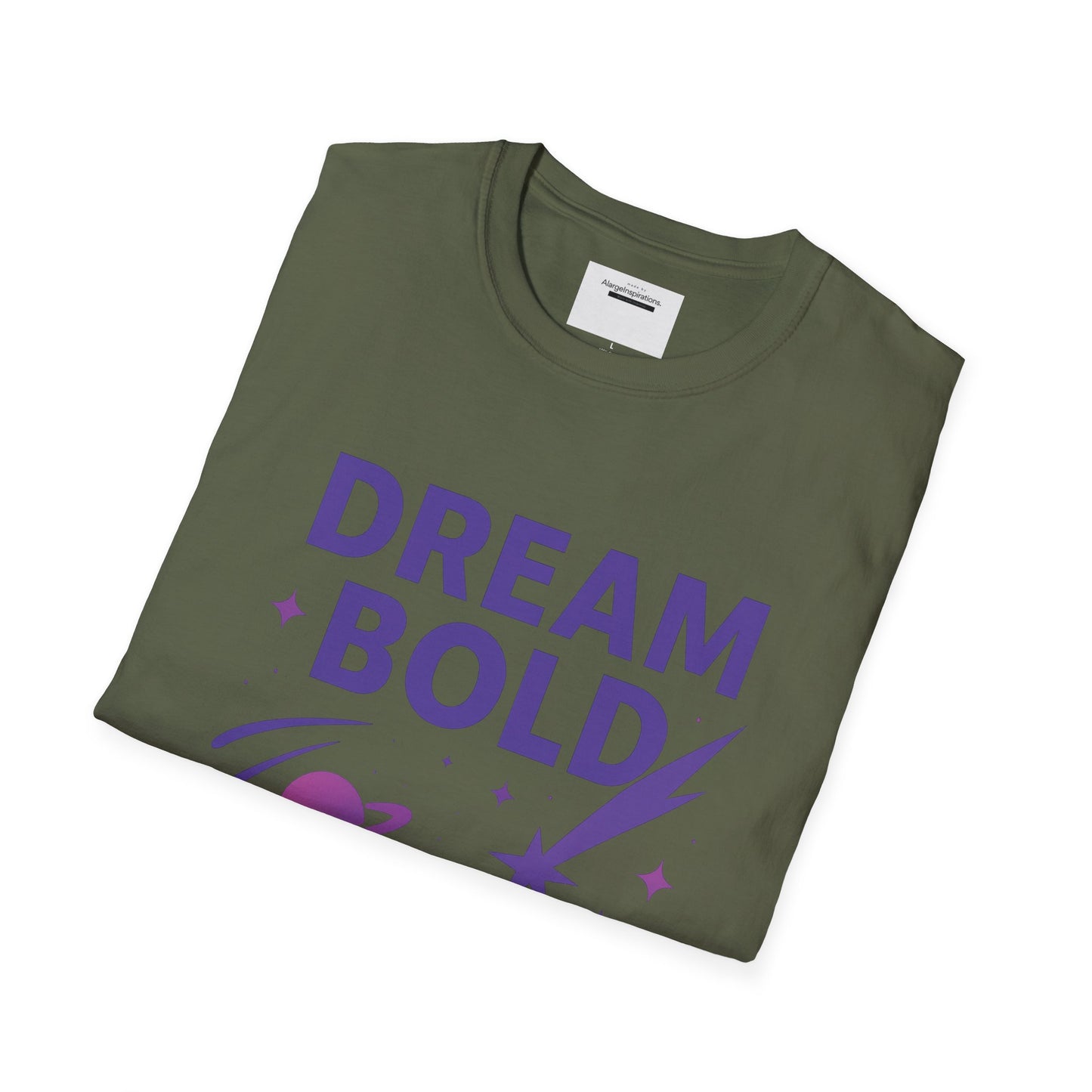 Dream Bold Watch Life Unfold Shirt | Galaxy Shooting Stars Tee, Cosmic Motivation Quote, Inspirational Space GraphicT-Shirt, Space Quote Tee