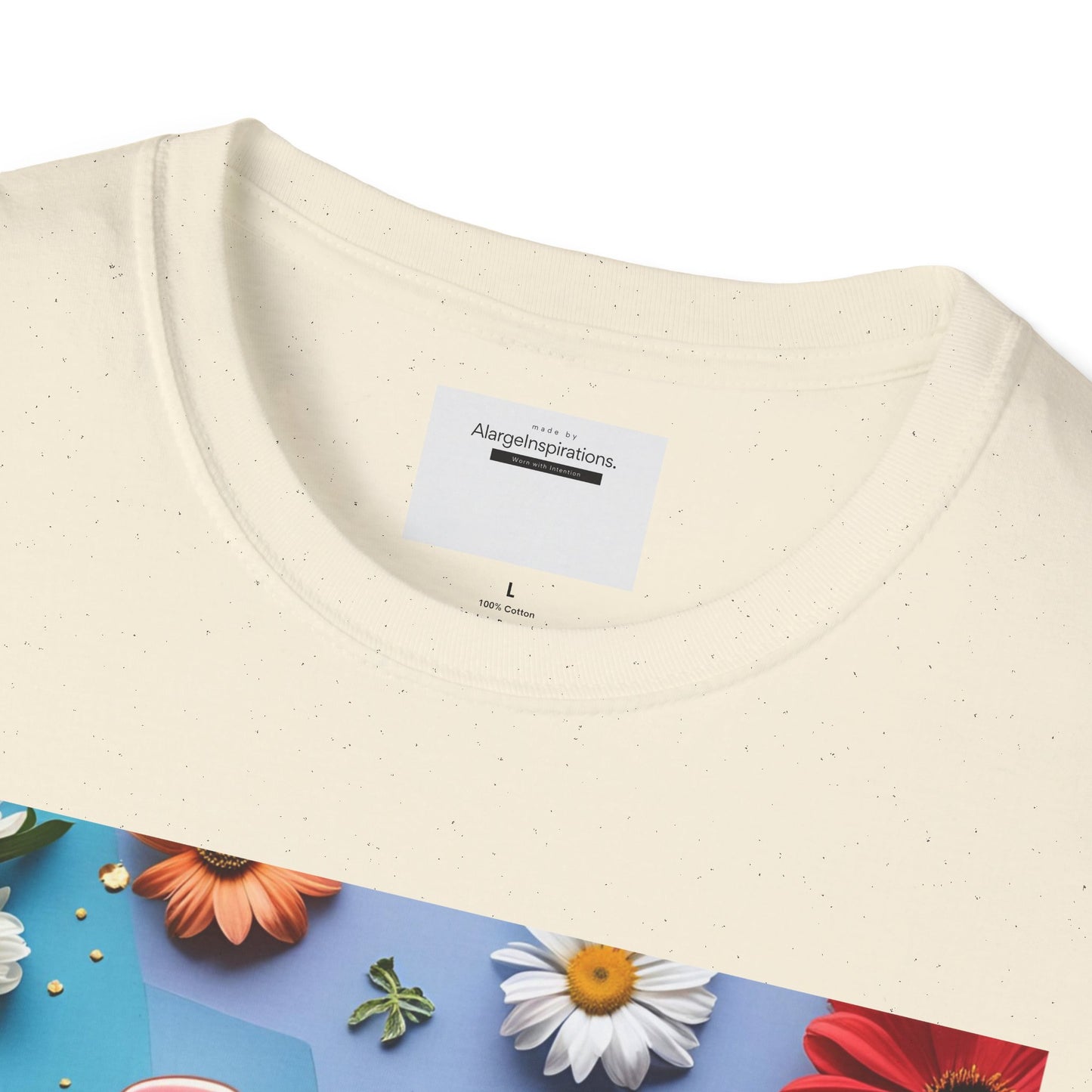 Joy is Coming Floral T-Shirt,Gift for Friends, Positive Vibes, Spring & Summer Style, Motivational Apparel, Encouragement Gift for Women