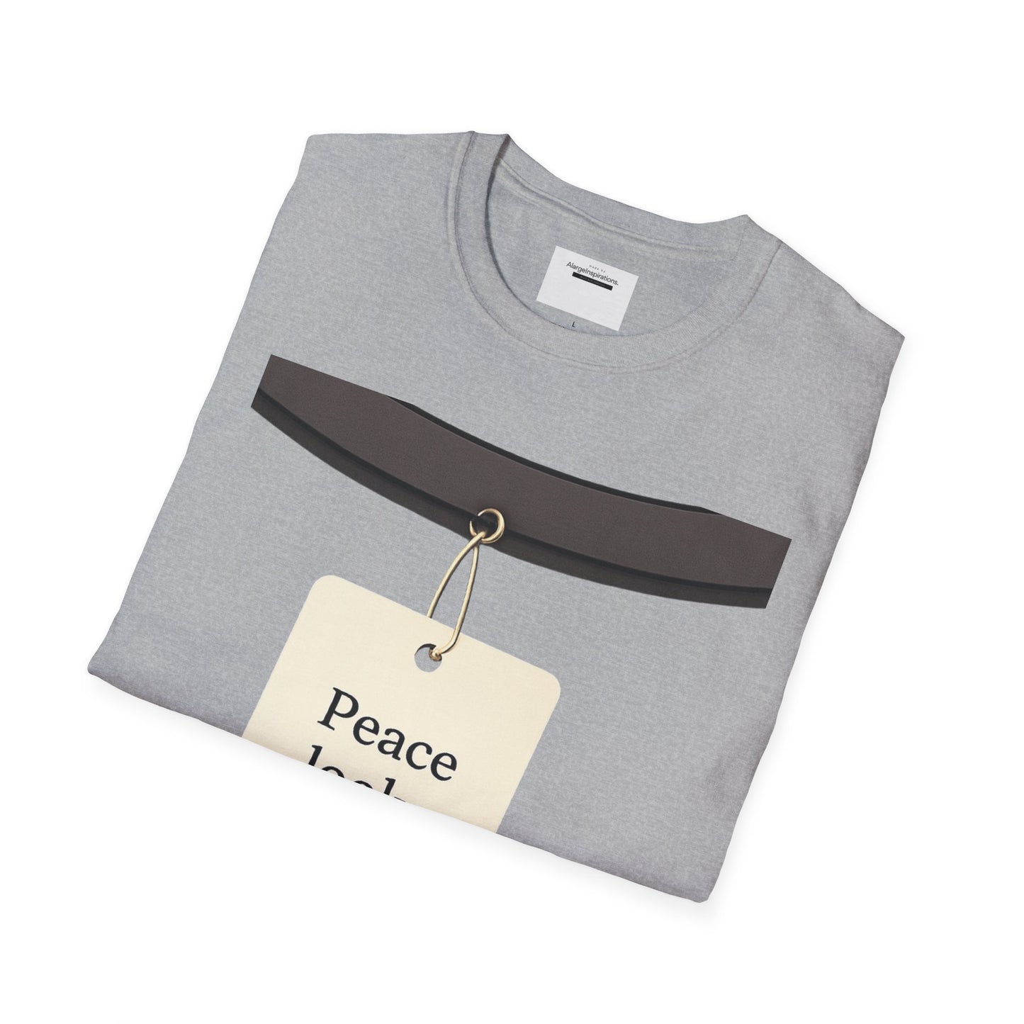Peace Looks Good On You Shirt | Positive Affirmation Tee | Minimalist Self Love Quote | Calm Mindset Apparel | Thoughtful Gift