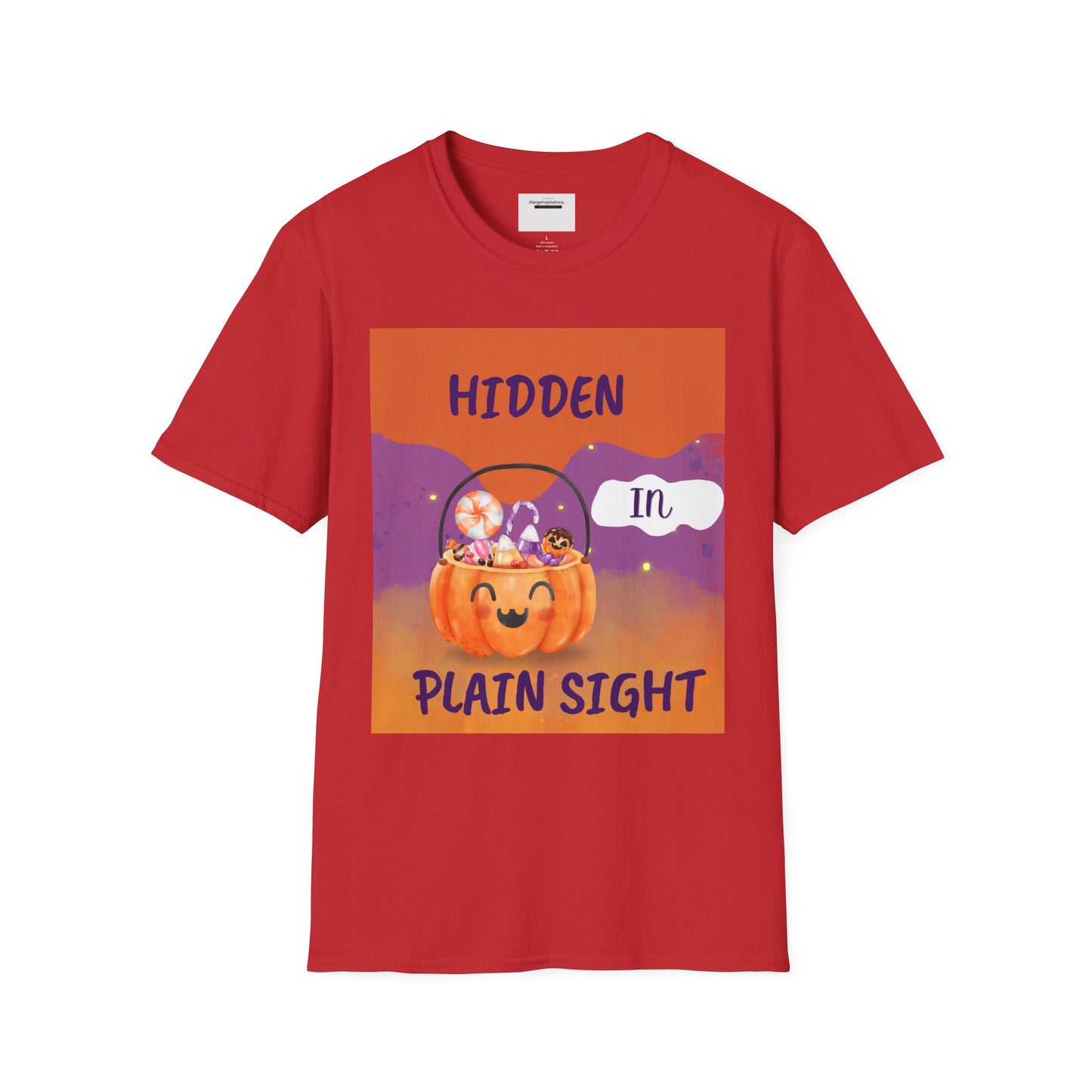 Halloween Pumpkin T-Shirt | Hidden in Plain Sight | Keep It Private T-Shirt for Fall, Keep It Private. Wear It Bold, Spooky Season,