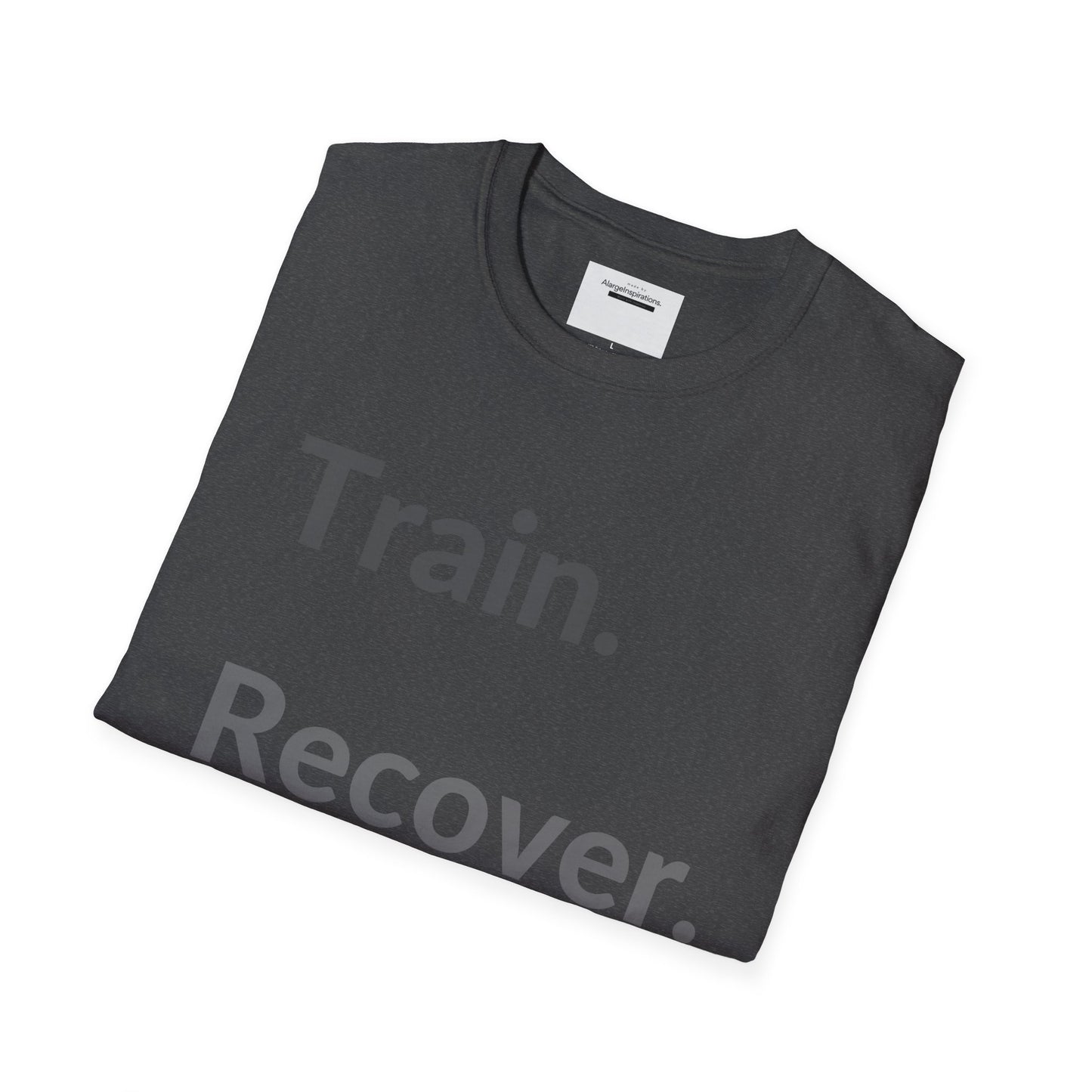 Train. Recover. Repeat. Shirt | Minimal Typography Gym T-Shirt | Mental Discipline Workout Tee | Fitness Motivation Apparel