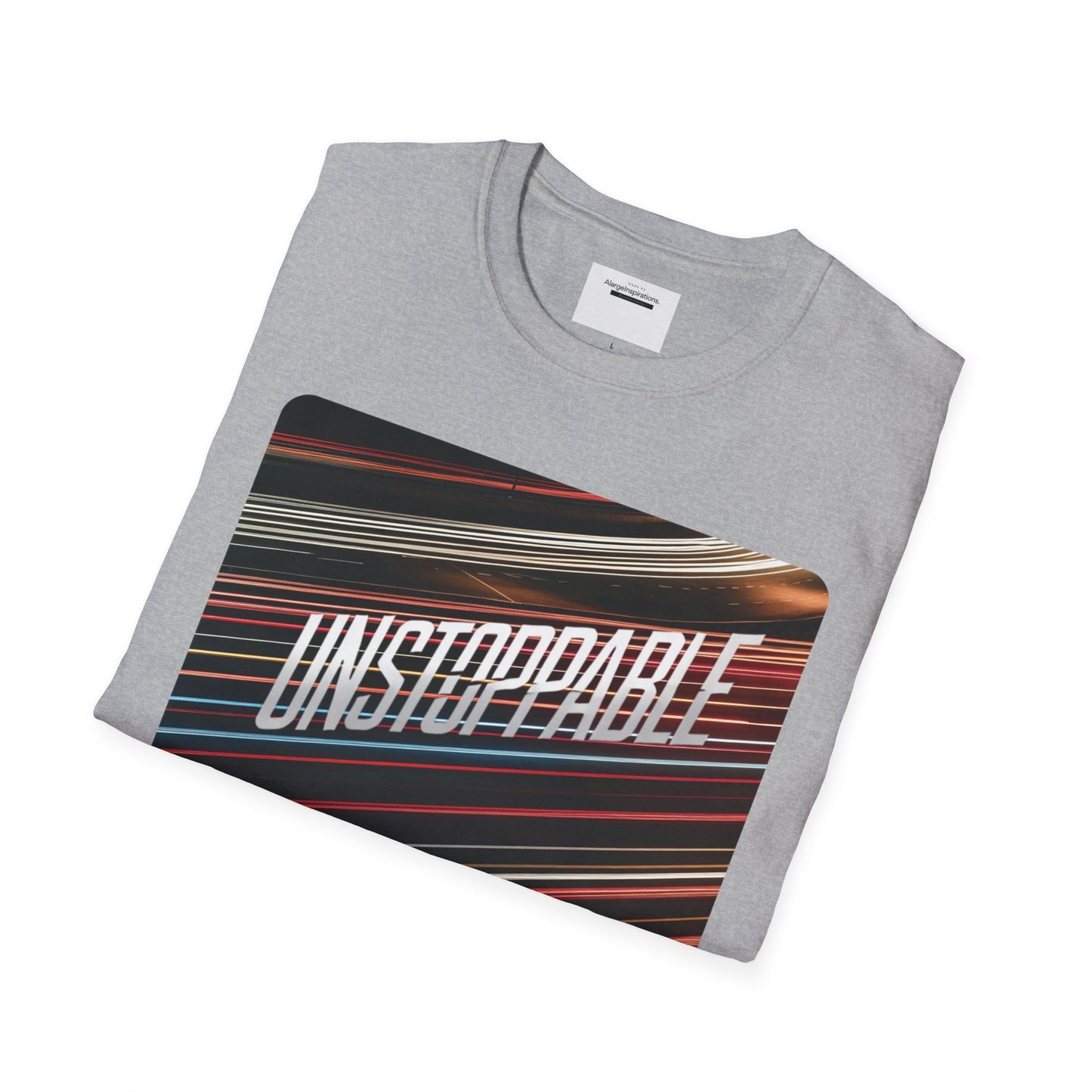 Unstoppable Unisex Softstyle T-Shirt, Motivational Shirt, Fitness Wear, Casual Outfit, Gift for Him/Her, Everyday Apparel, Goal getter,