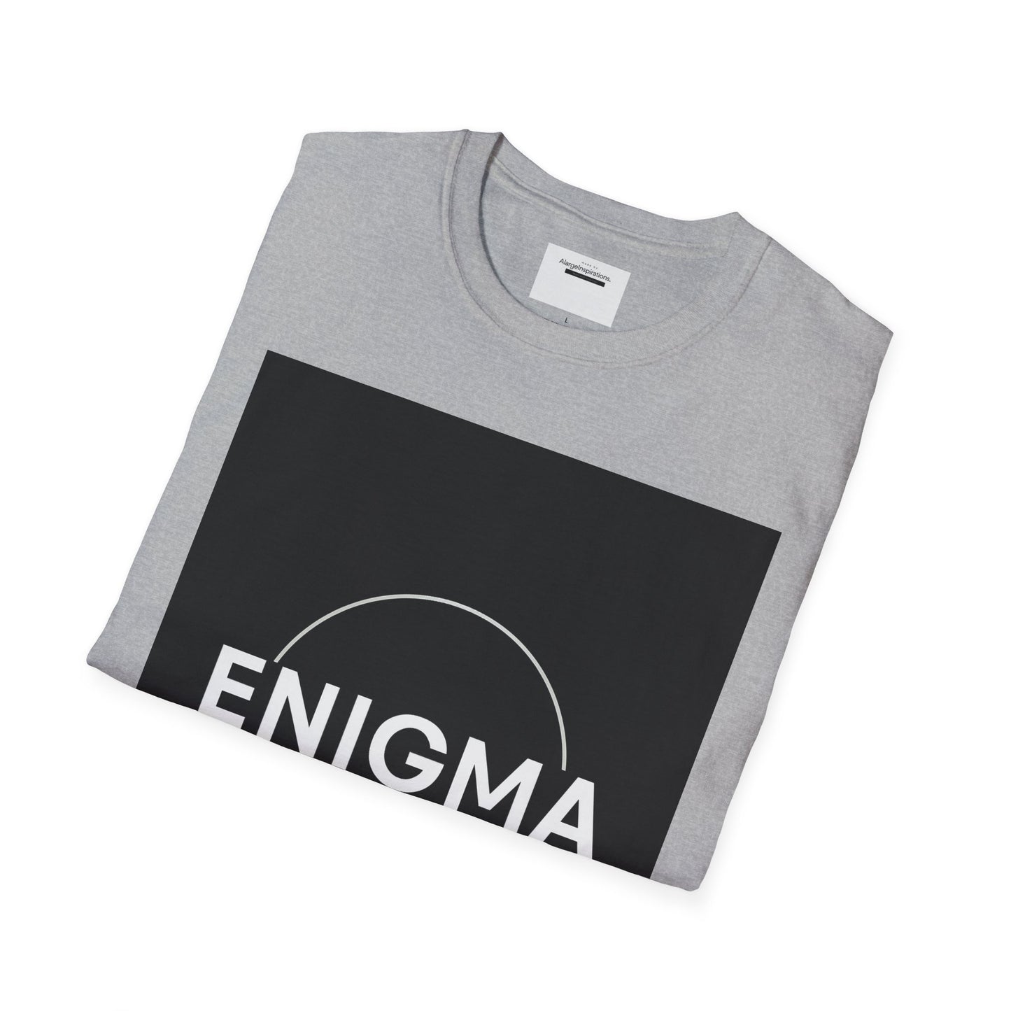 Unisex Enigma Softstyle T-Shirt , Unique Gift , Minimalist "ENIGMA" T-Shirt, Mystery & Inspiration Shirt, Comfortable Everyday Shirt