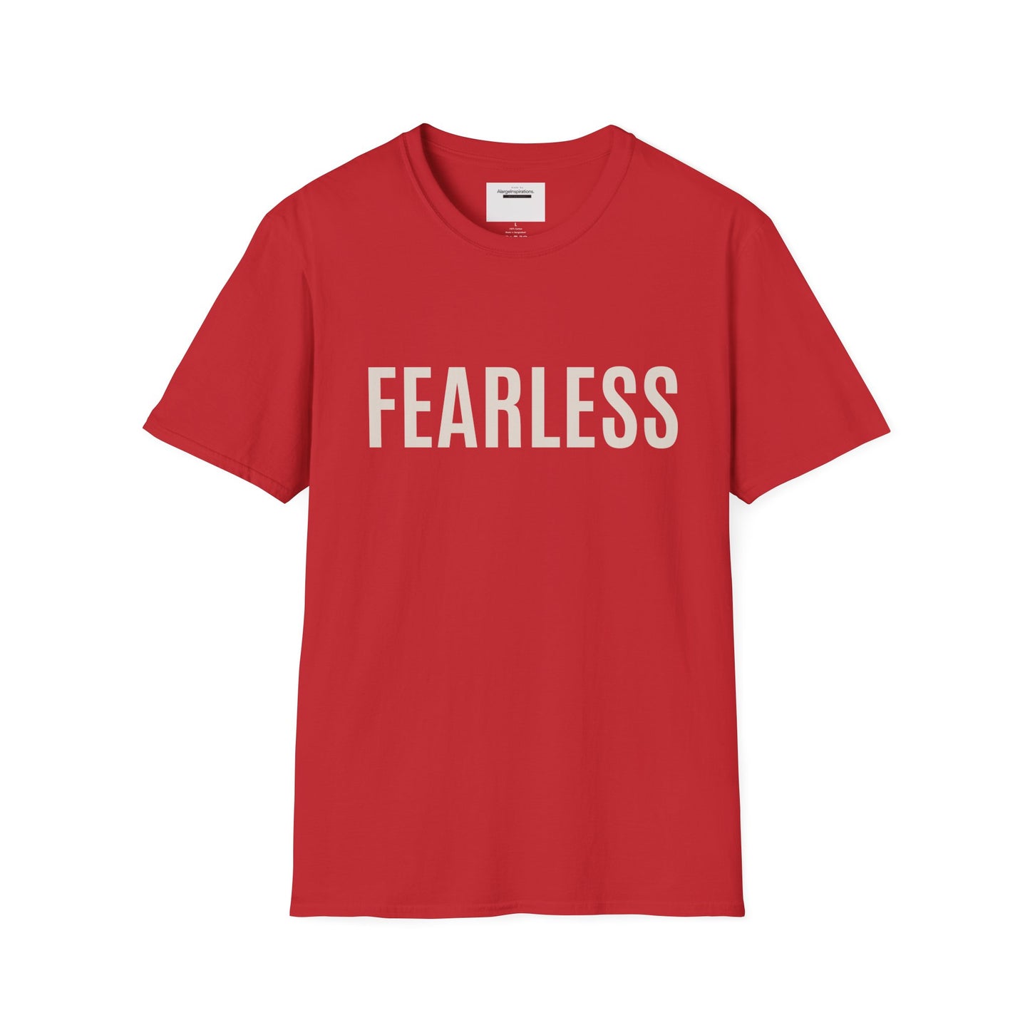 Fearless Christian Shirt | Faith Inspired TShirt for Women & Men | Bible Verse Courage Tee | Bold Minimalist Streetwear | Spiritual Gift