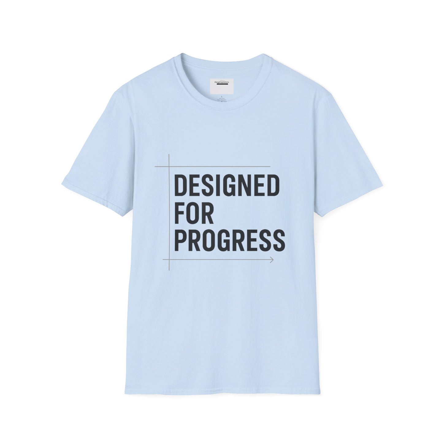 Designed for Progress Shirt , Blueprint Style Motivational Tee, Minimalist Technical Design, Engineer Designer Mindset, Growth QuoteShirt