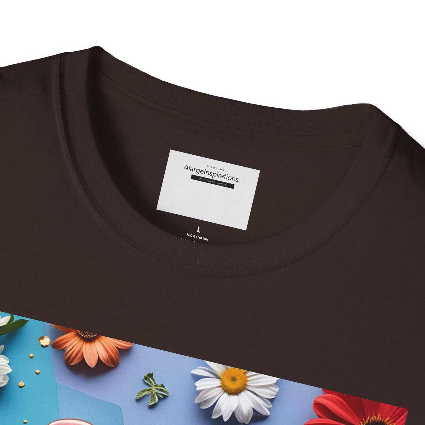 Joy is Coming Floral T-Shirt,Gift for Friends, Positive Vibes, Spring & Summer Style, Motivational Apparel, Encouragement Gift for Women