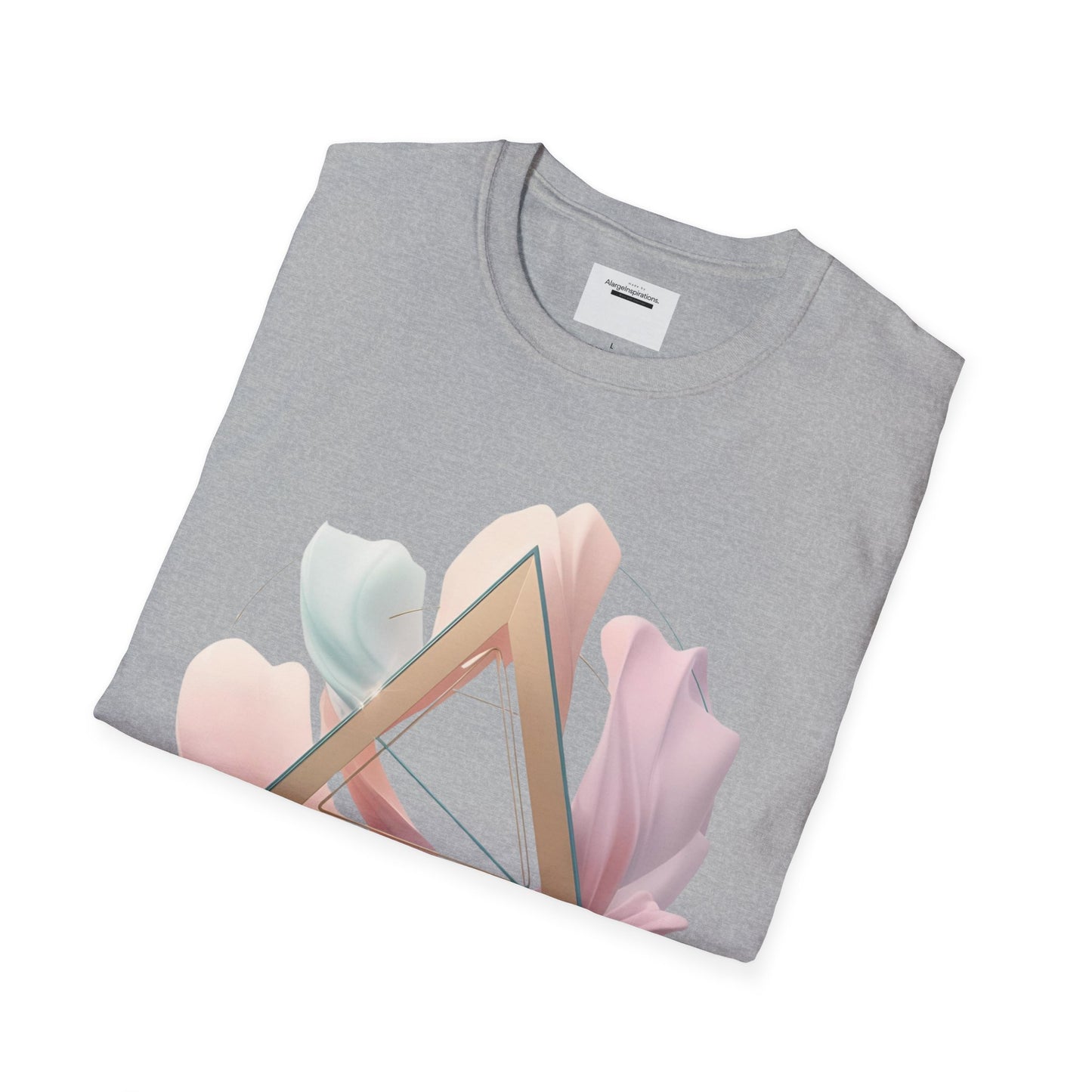 Blooming Vibes Unisex Softstyle T-Shirt, Floral Tee, Feminine Style Shirt, Spring Outfit, Gift for Her, Nature Lover Tee,Self Love Shirt