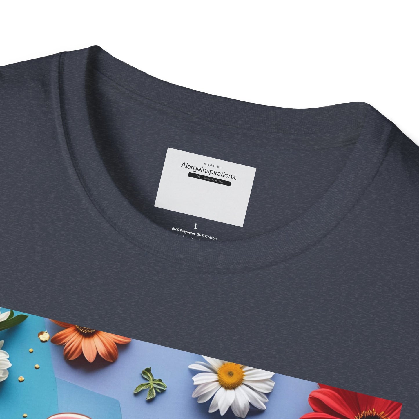 Joy is Coming Floral T-Shirt,Gift for Friends, Positive Vibes, Spring & Summer Style, Motivational Apparel, Encouragement Gift for Women