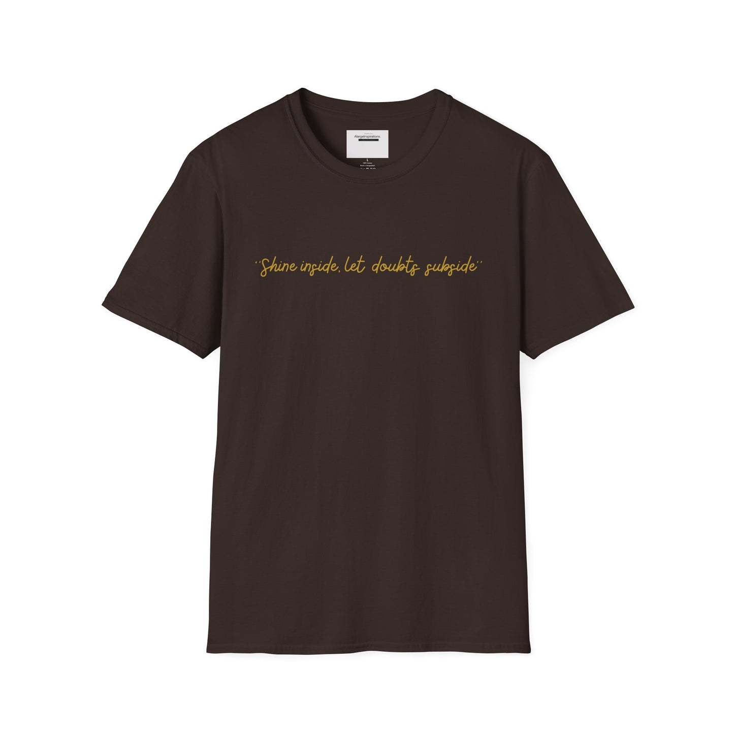 Inspirational Quote Unisex T-Shirt, Positive Affirmation Tee, Handwritten Script Tee, Casual Wear, Motivational Clothing,Everyday Motivation
