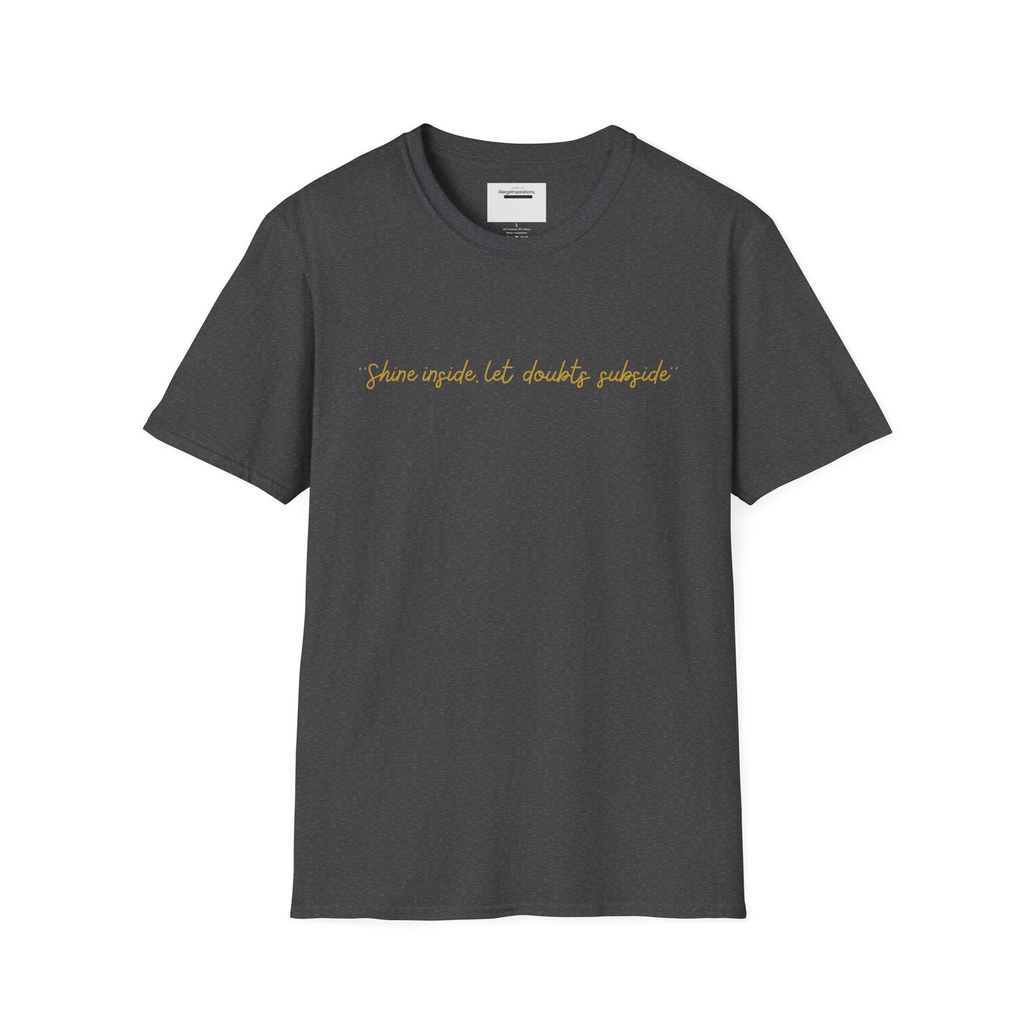 Inspirational Quote Unisex T-Shirt, Positive Affirmation Tee, Handwritten Script Tee, Casual Wear, Motivational Clothing,Everyday Motivation