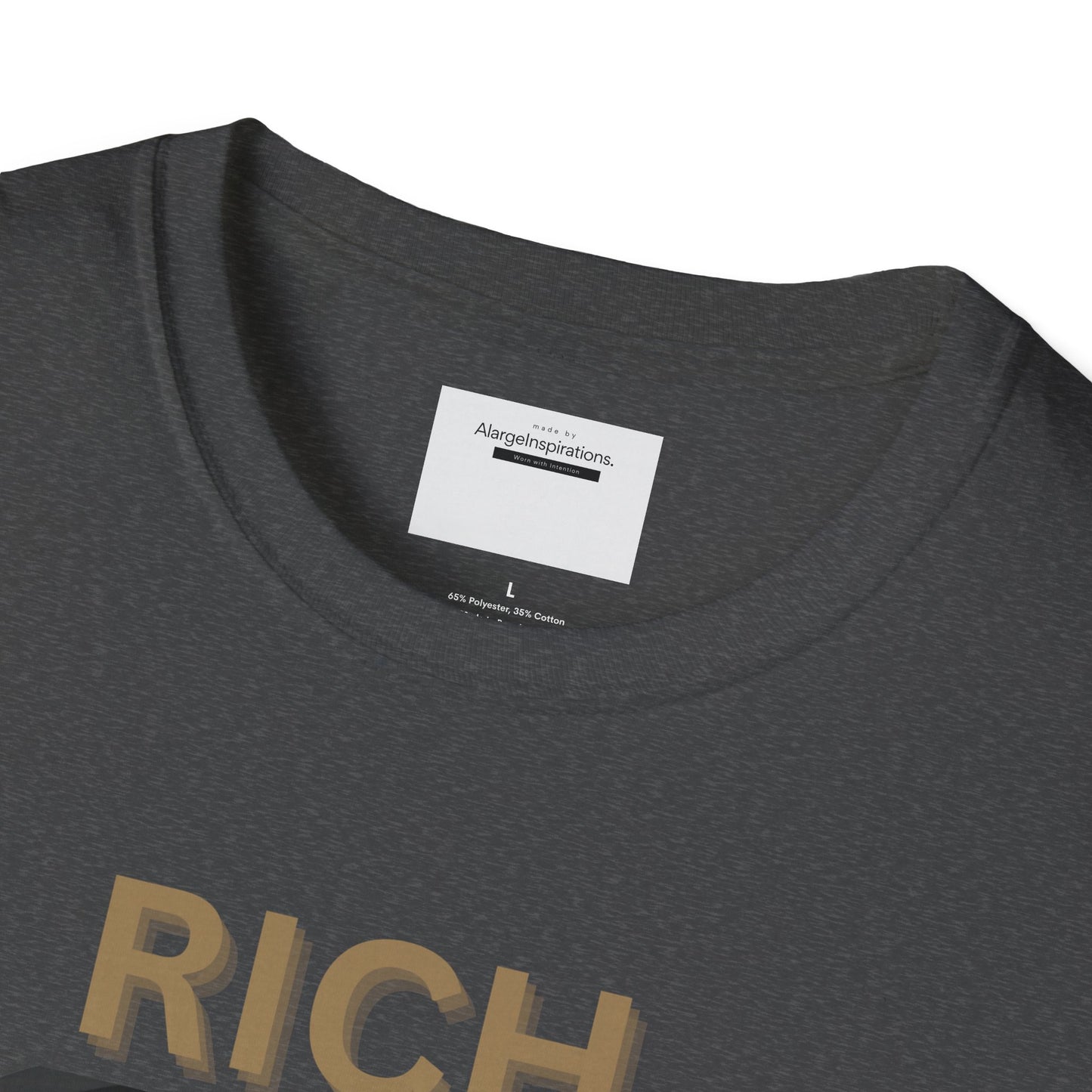Rich Mindset Unisex T-Shirt | Daily Motivational Gift Apparel, Inspirational Shirt, Positive Gift for Christmas, Birthday, Thanksgiving,