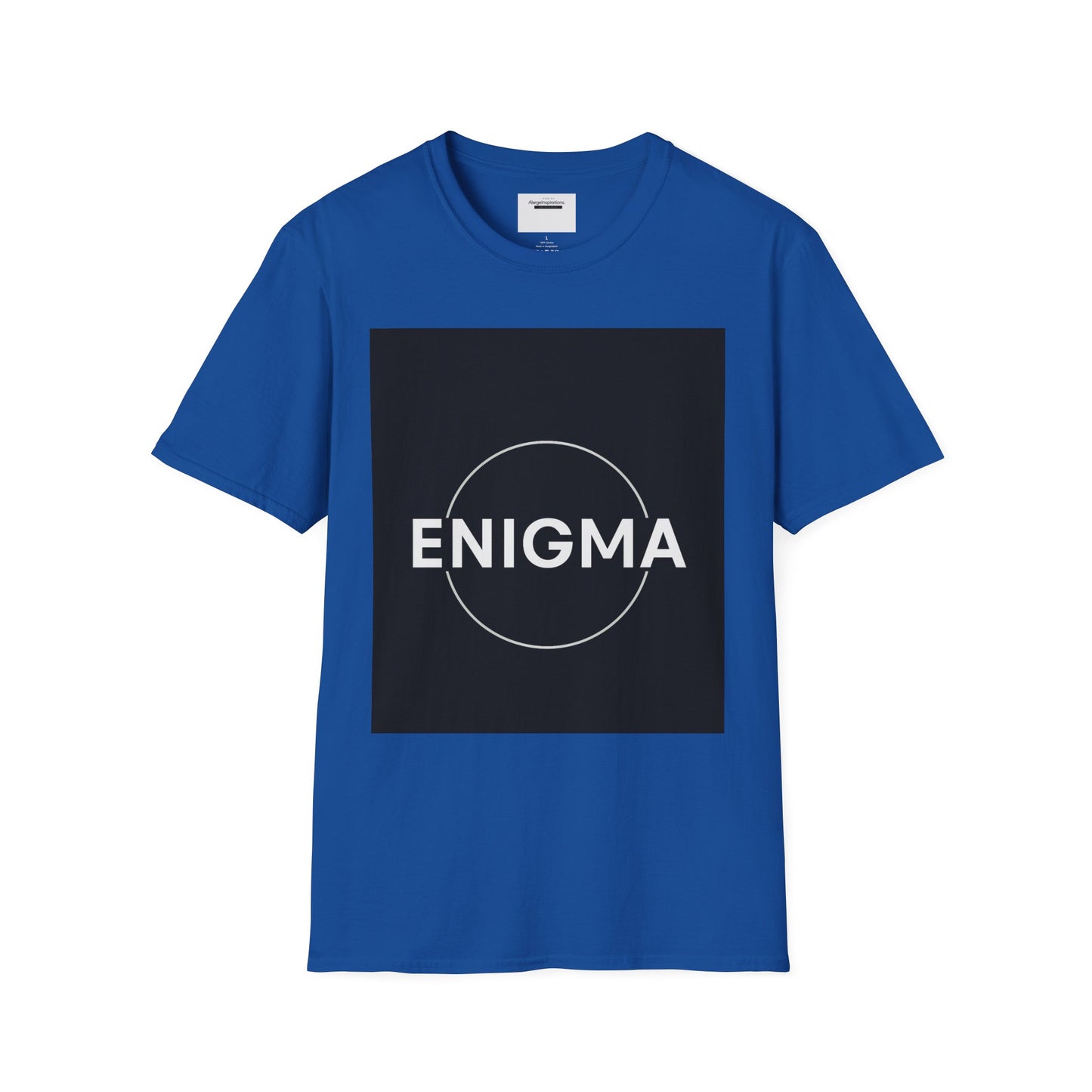 Unisex Enigma Softstyle T-Shirt , Unique Gift , Minimalist "ENIGMA" T-Shirt, Mystery & Inspiration Shirt, Comfortable Everyday Shirt
