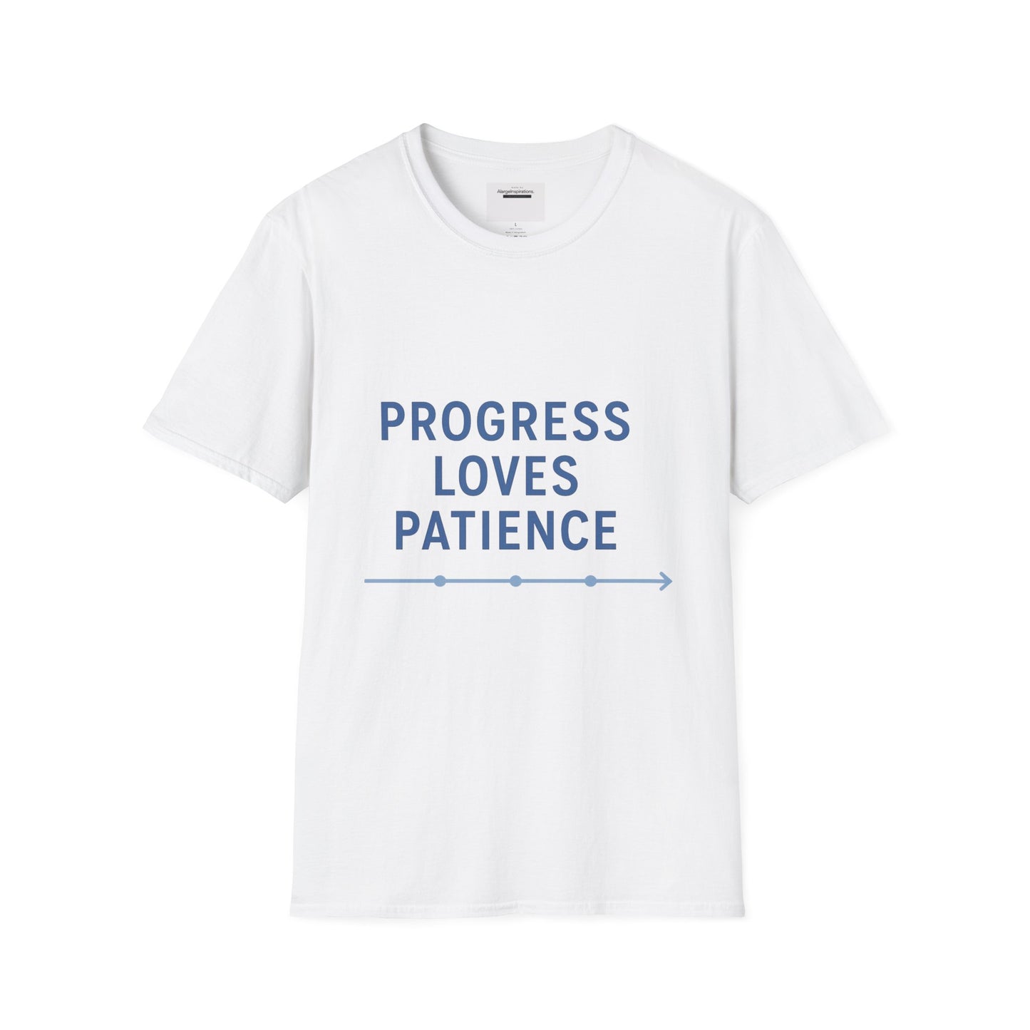 Progress Loves Patience Blueprint Timeline | Minimal Motivational Quote | Growth Mindset Wall Art | Planner & Engineer Inspiration