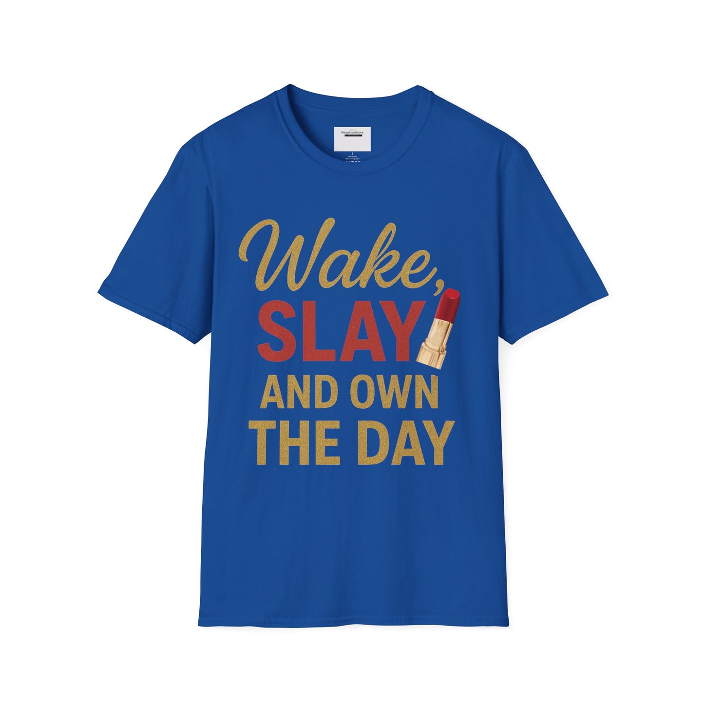 Wake Slay and Own the Day T-Shirt,Empowering Statement T-Shirt, Motivational Tee, Gift for Her, Inspirational Apparel,Daily Inspiration Top