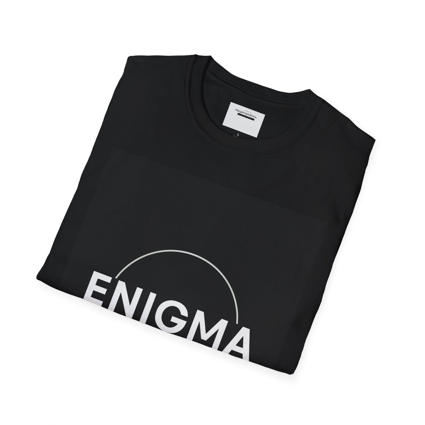 Unisex Enigma Softstyle T-Shirt , Unique Gift , Minimalist "ENIGMA" T-Shirt, Mystery & Inspiration Shirt, Comfortable Everyday Shirt