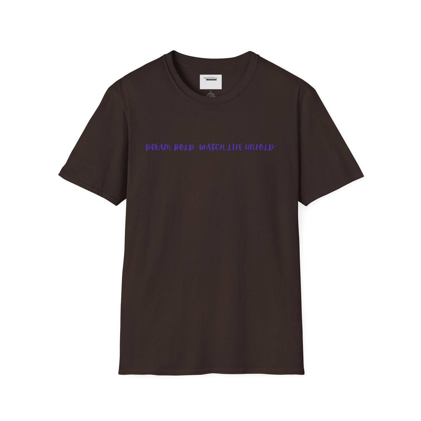 Dream Bold Watch Life Unfold T-Shirt, Motivational Tee, Casual Wear, Gifts for Her, Gifts for Him, Positive Affirmation Gift