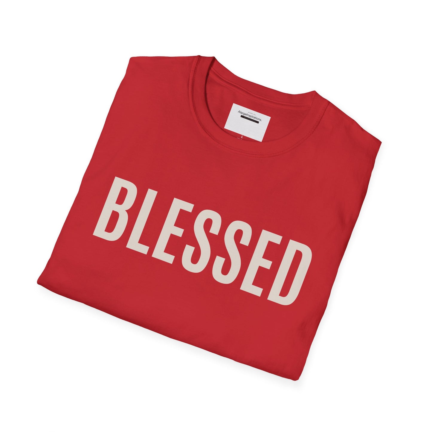 Blessed T-Shirt | Minimal Faith Typography Tee | Christian Inspirational Shirt | Simple Word T Shirt