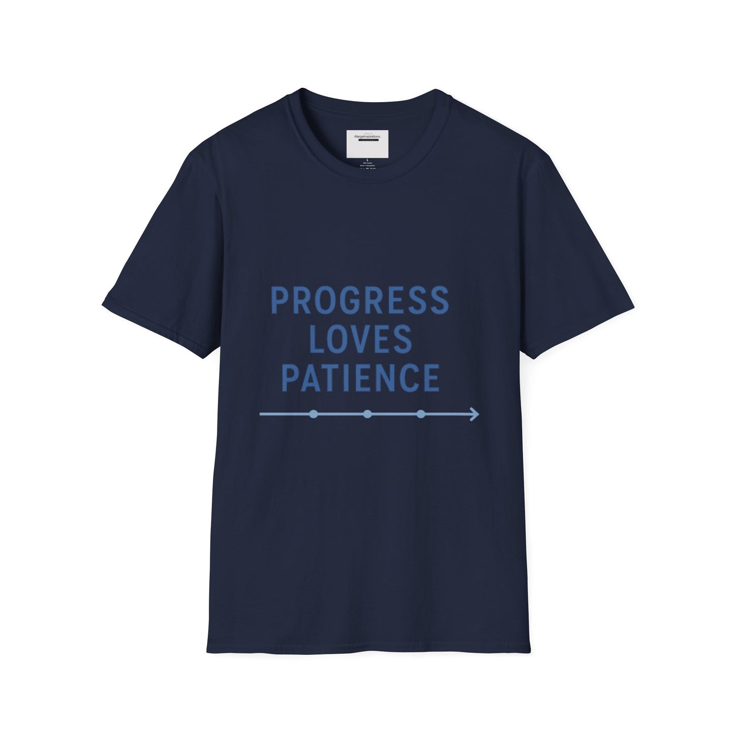 Progress Loves Patience Blueprint Timeline | Minimal Motivational Quote | Growth Mindset Wall Art | Planner & Engineer Inspiration
