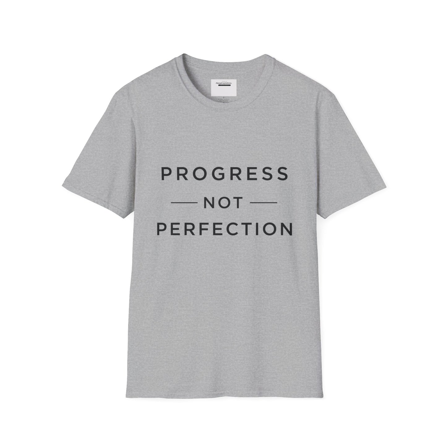 Progress Not Perfection T-Shirt | Sarcastic Motivational Tee | Anti Perfectionism Humor | Real Life Motivation Shirt |Relatable Quote Tee