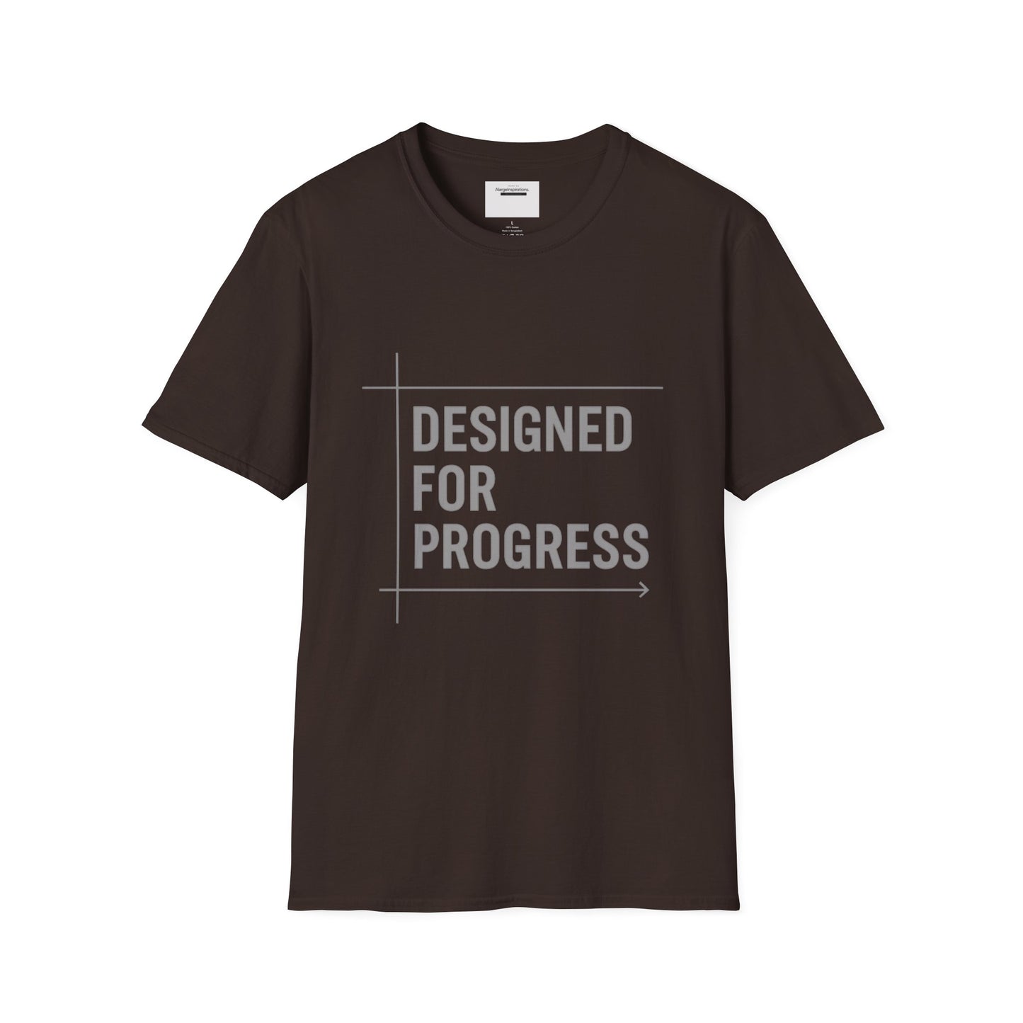 Designed for Progress Shirt , Blueprint Style Motivational Tee, Minimalist Technical Design, Engineer Designer Mindset, Growth QuoteShirt