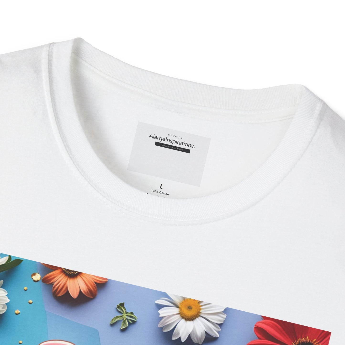 Joy is Coming Floral T-Shirt,Gift for Friends, Positive Vibes, Spring & Summer Style, Motivational Apparel, Encouragement Gift for Women