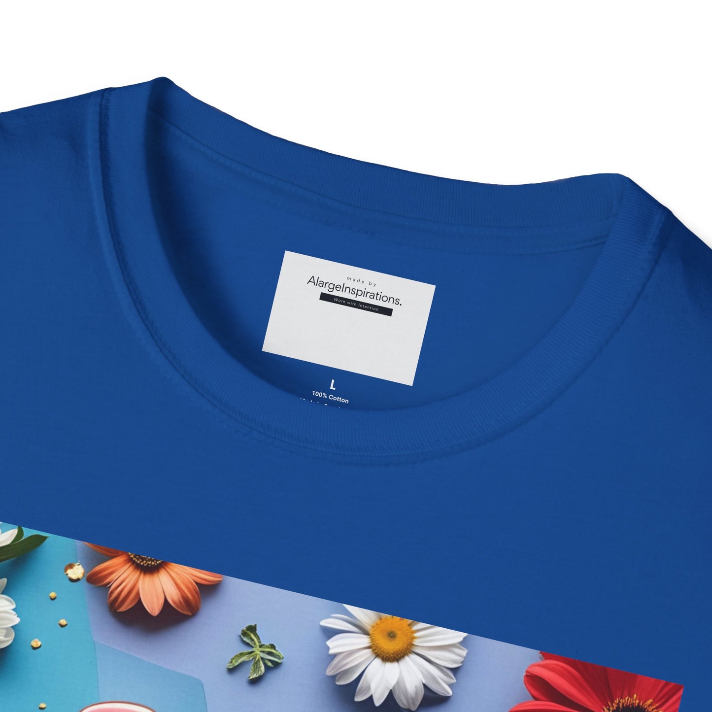 Joy is Coming Floral T-Shirt,Gift for Friends, Positive Vibes, Spring & Summer Style, Motivational Apparel, Encouragement Gift for Women