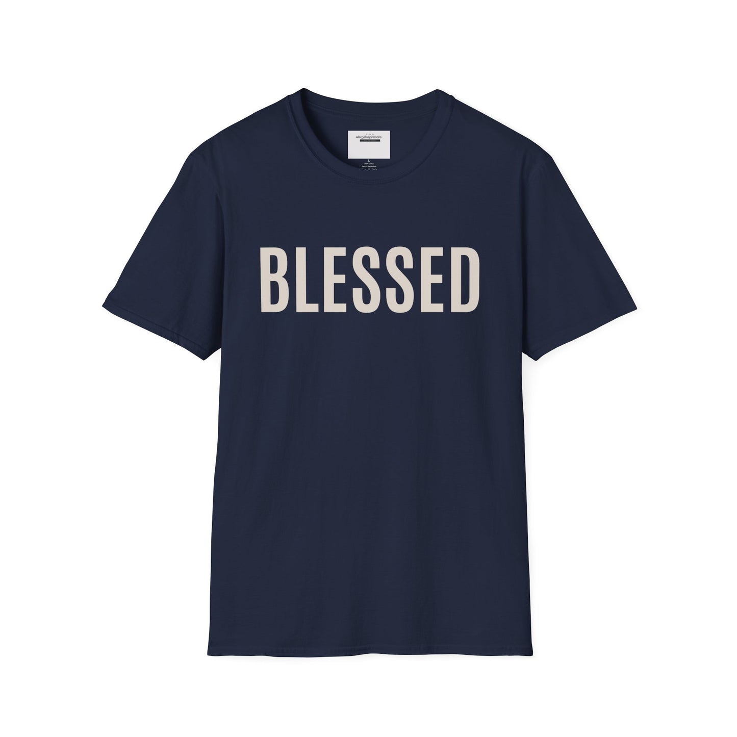 Blessed T-Shirt | Minimal Faith Typography Tee | Christian Inspirational Shirt | Simple Word T Shirt