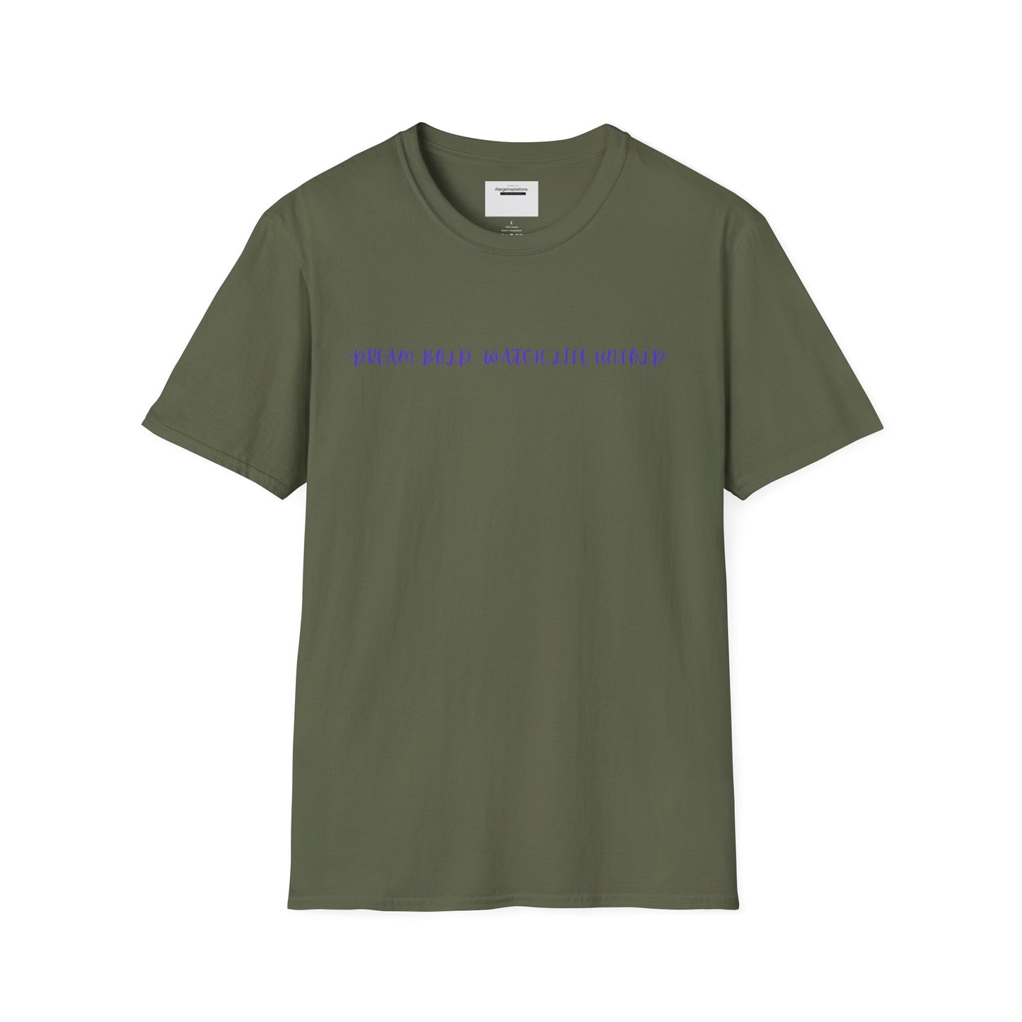 Dream Bold Watch Life Unfold T-Shirt, Motivational Tee, Casual Wear, Gifts for Her, Gifts for Him, Positive Affirmation Gift
