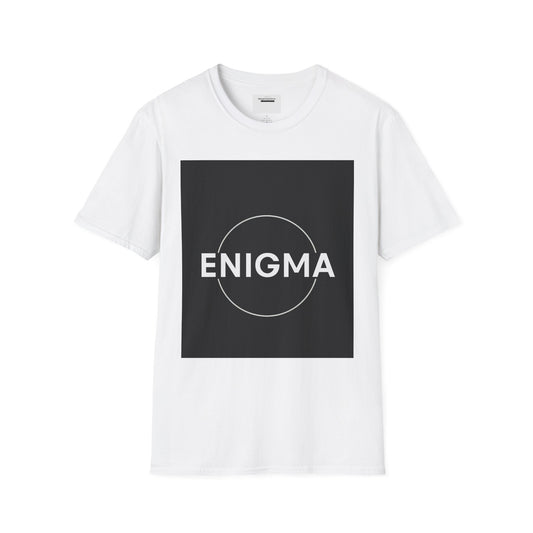 Unisex Enigma Softstyle T-Shirt , Unique Gift , Minimalist "ENIGMA" T-Shirt, Mystery & Inspiration Shirt, Comfortable Everyday Shirt
