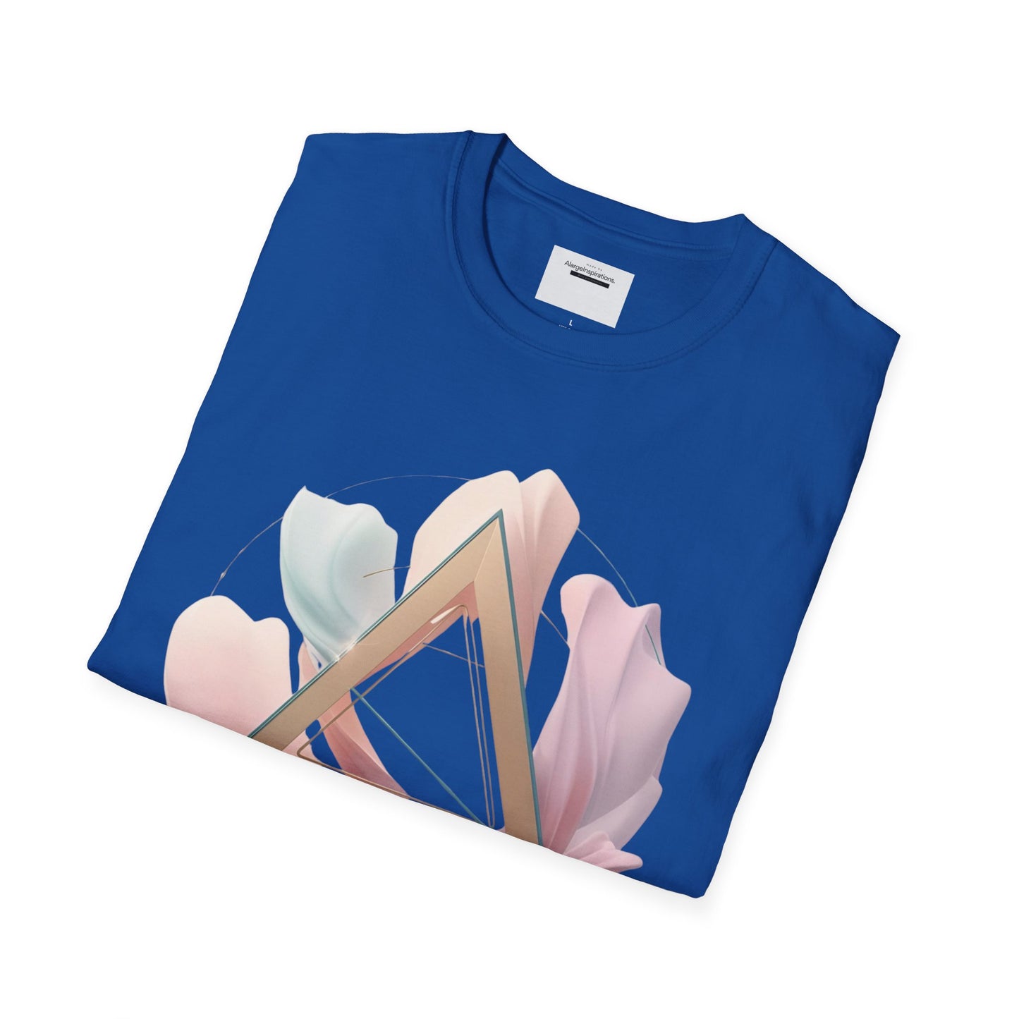 Blooming Vibes Unisex Softstyle T-Shirt, Floral Tee, Feminine Style Shirt, Spring Outfit, Gift for Her, Nature Lover Tee,Self Love Shirt