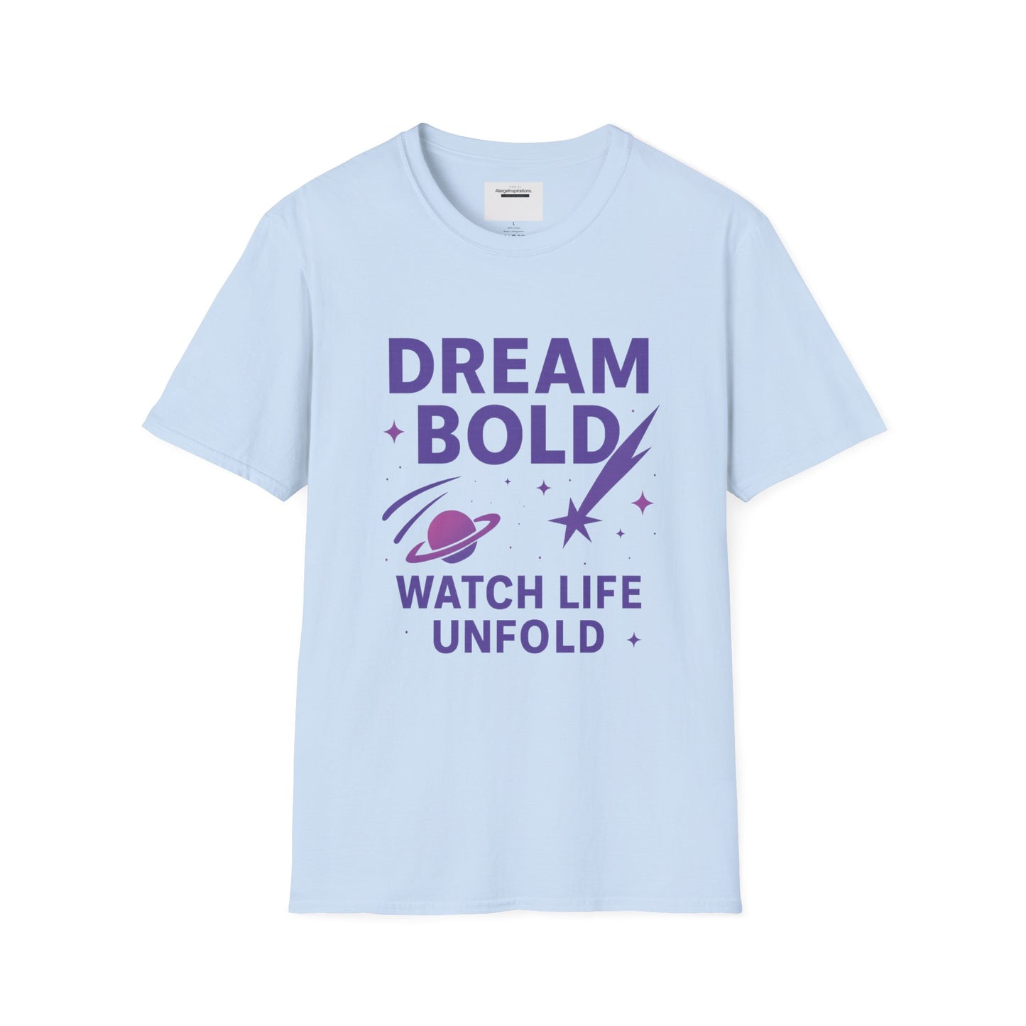 Dream Bold Watch Life Unfold Shirt | Galaxy Shooting Stars Tee, Cosmic Motivation Quote, Inspirational Space GraphicT-Shirt, Space Quote Tee