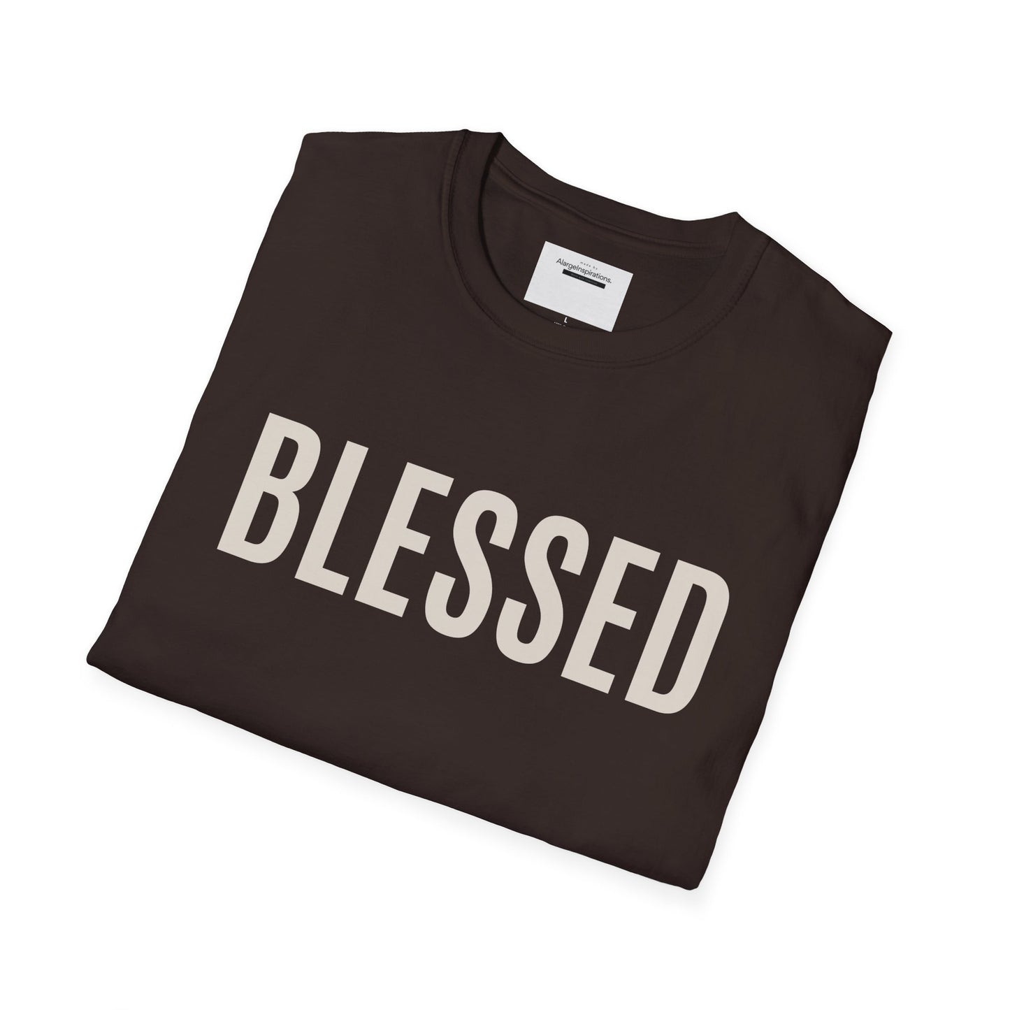 Blessed T-Shirt | Minimal Faith Typography Tee | Christian Inspirational Shirt | Simple Word T Shirt
