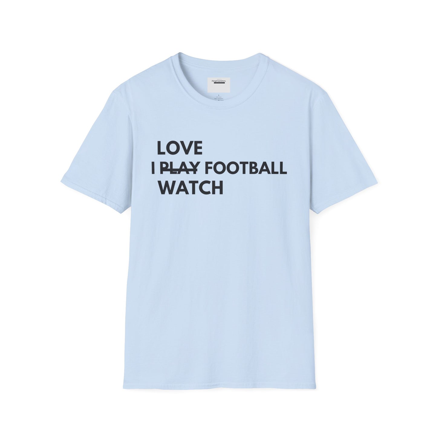 Unisex Sports Love T-Shirt, Sports Fan Tee, Gift for Soccer Lovers, Casual Wear, Game Day Top,Game Day tee, Gift for Football Fans, Golf Tee