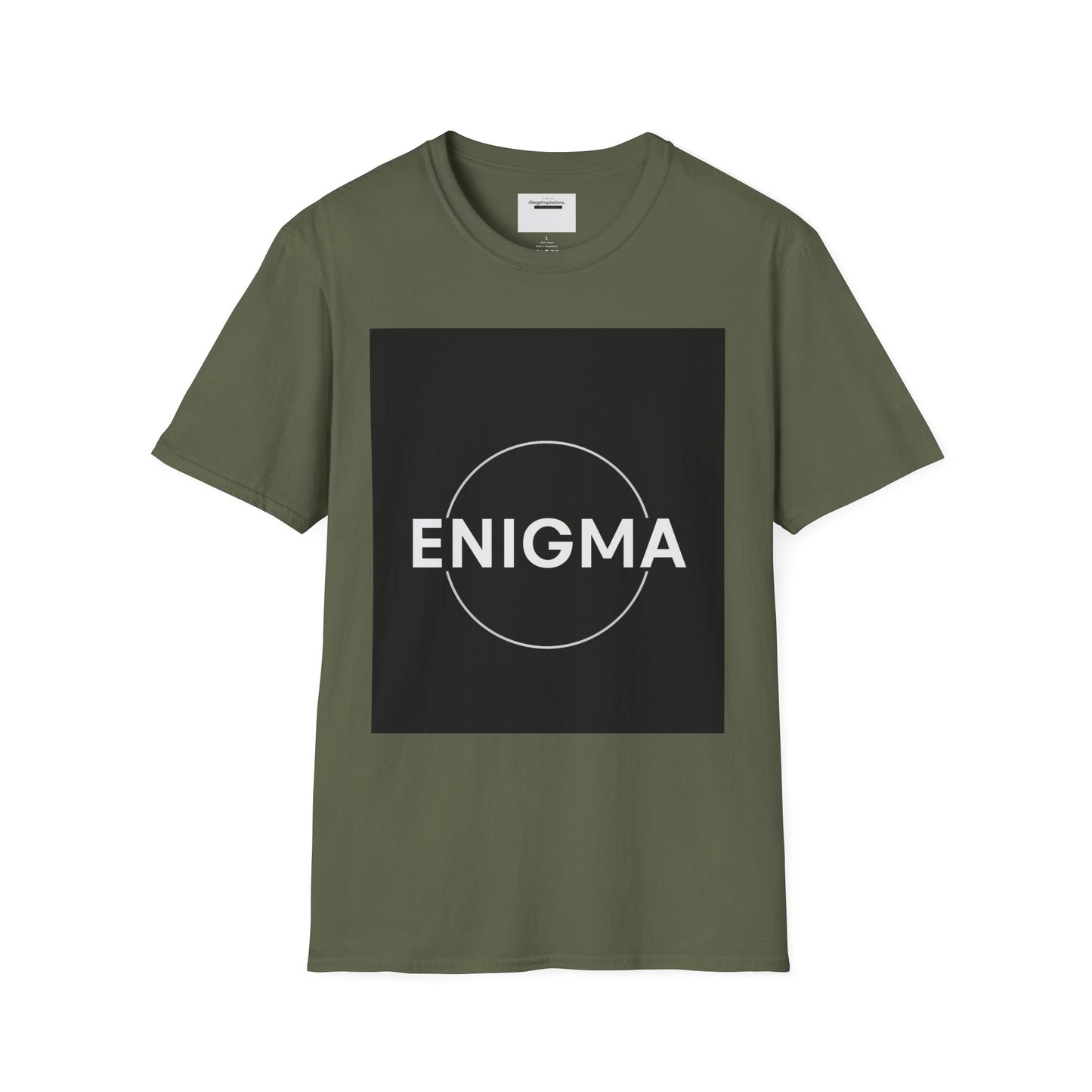 Unisex Enigma Softstyle T-Shirt , Unique Gift , Minimalist "ENIGMA" T-Shirt, Mystery & Inspiration Shirt, Comfortable Everyday Shirt