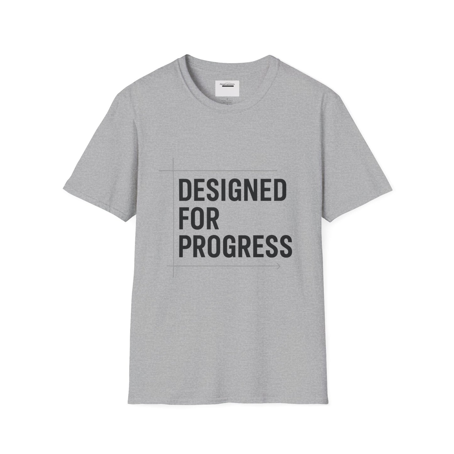 Designed for Progress Shirt , Blueprint Style Motivational Tee, Minimalist Technical Design, Engineer Designer Mindset, Growth QuoteShirt