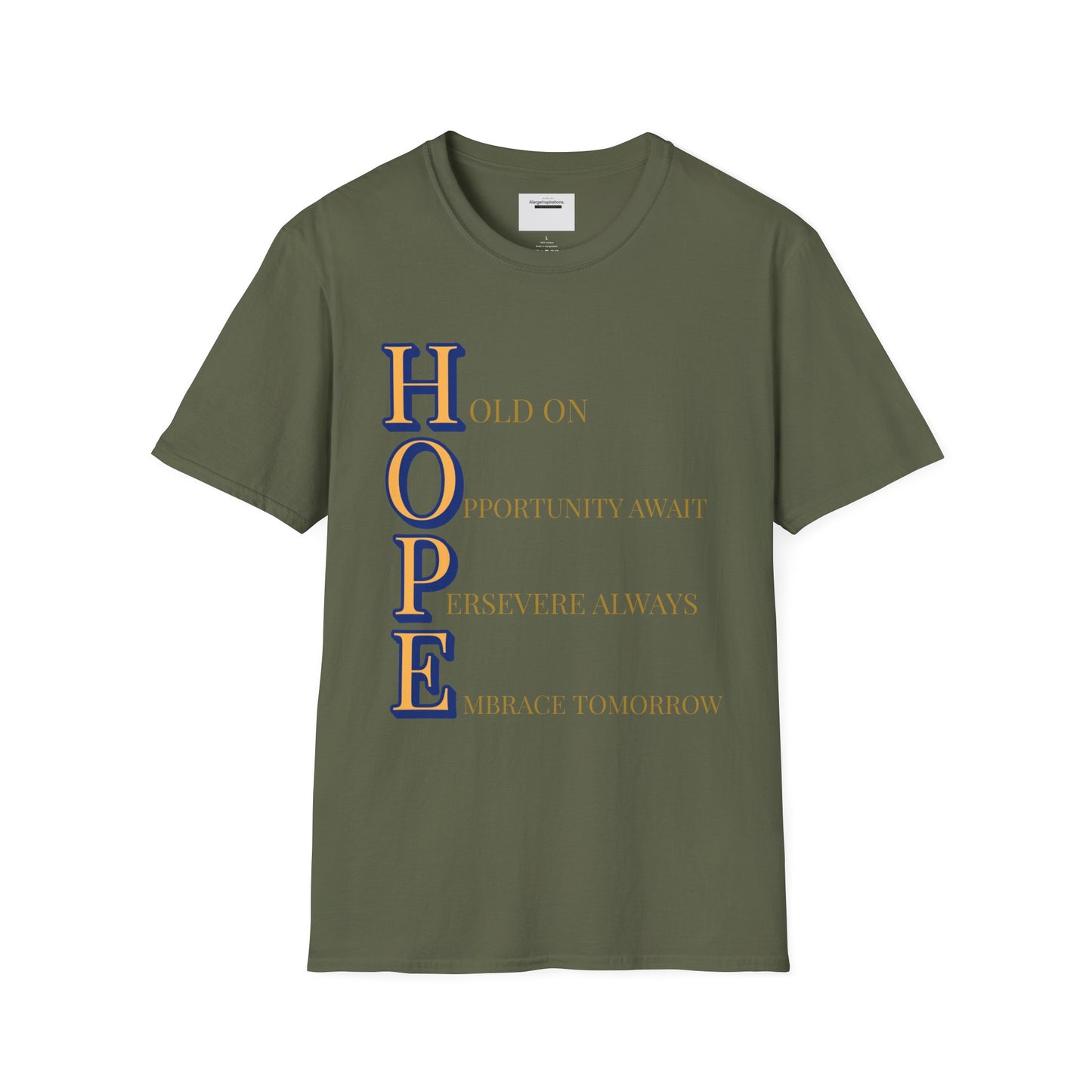 HOPE Acronym Inspirational T-Shirt - Comfort Wear, Gift for Encouragement, Motivational Tee, Positive Affirmation Shirt, Gift for Dreamers