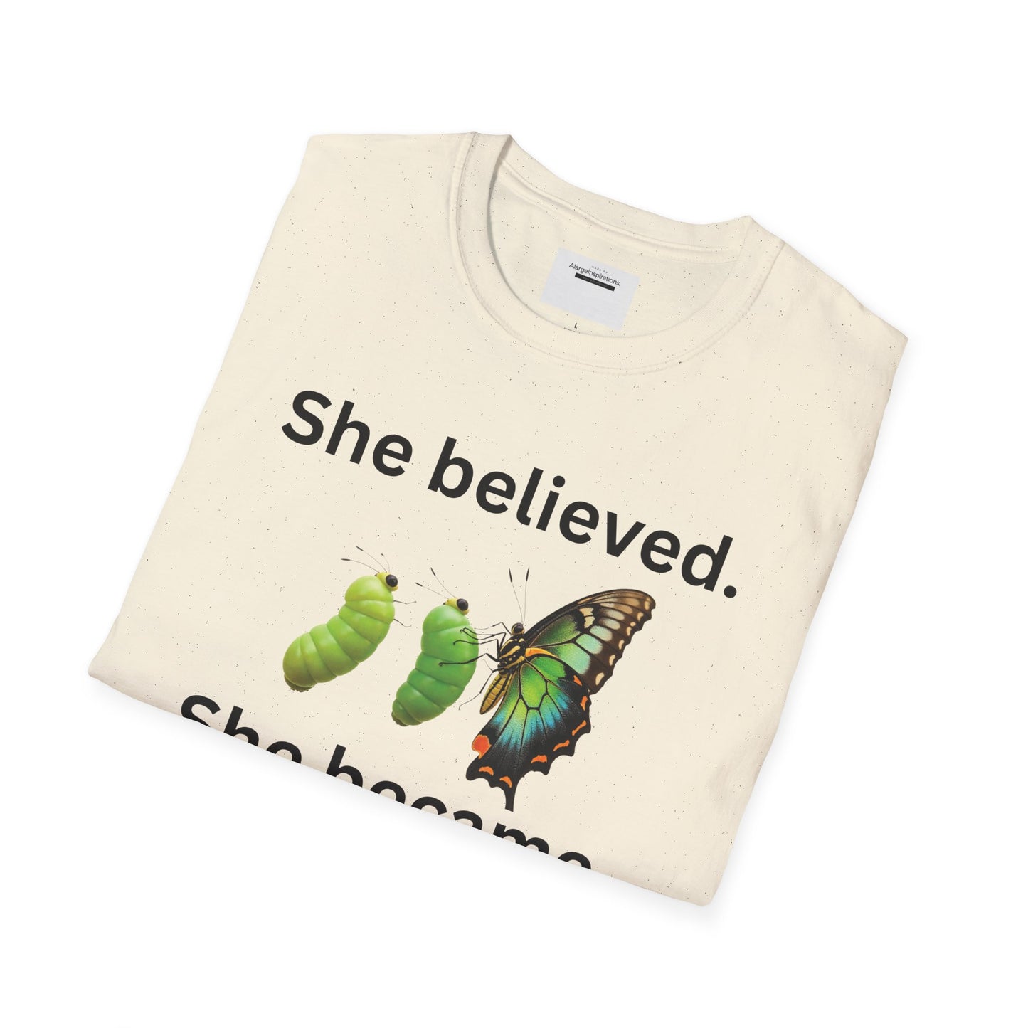 Inspirational Butterfly T-Shirt |feminine Motivational Tee for Growth, Self-Belief, Empowerment,Inspirational Butterfly Transformation Shirt