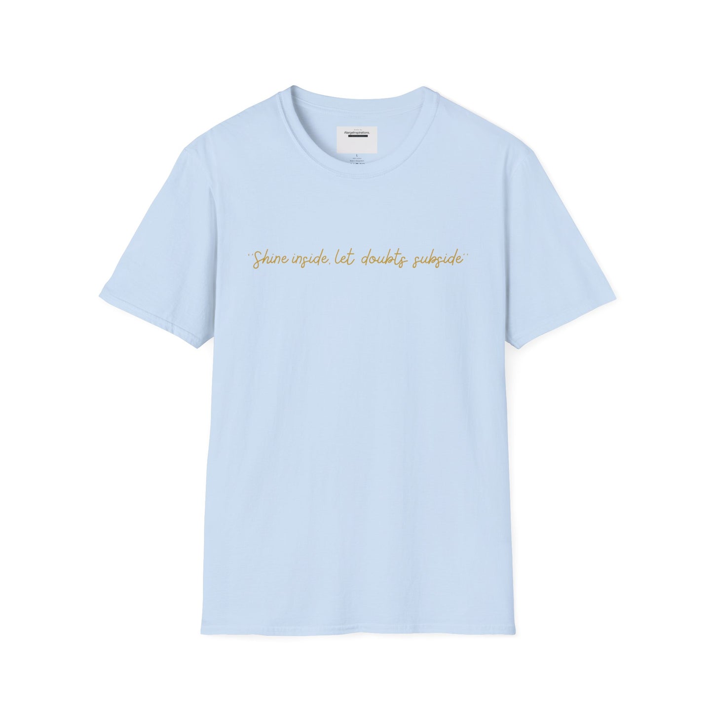 Inspirational Quote Unisex T-Shirt, Positive Affirmation Tee, Handwritten Script Tee, Casual Wear, Motivational Clothing,Everyday Motivation