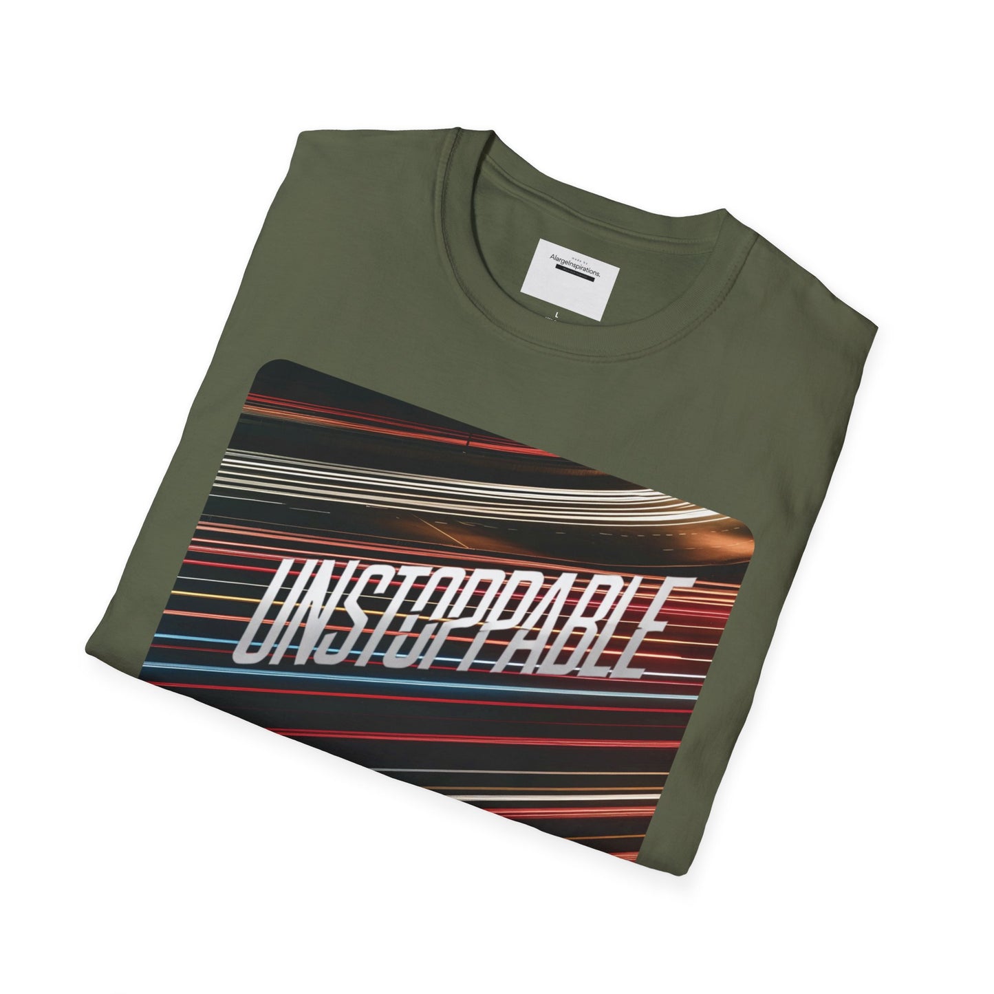 Unstoppable Unisex Softstyle T-Shirt, Motivational Shirt, Fitness Wear, Casual Outfit, Gift for Him/Her, Everyday Apparel, Goal getter,