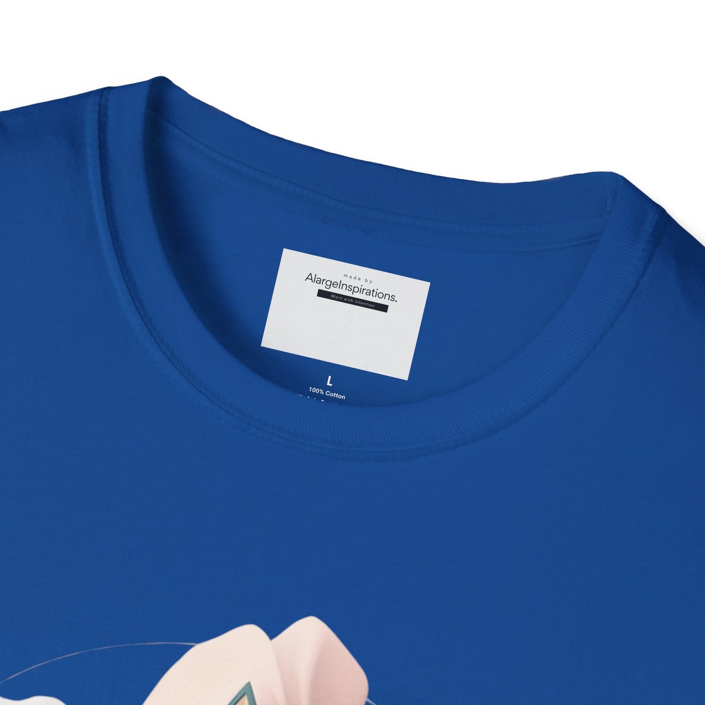 Blooming Vibes Unisex Softstyle T-Shirt, Floral Tee, Feminine Style Shirt, Spring Outfit, Gift for Her, Nature Lover Tee,Self Love Shirt